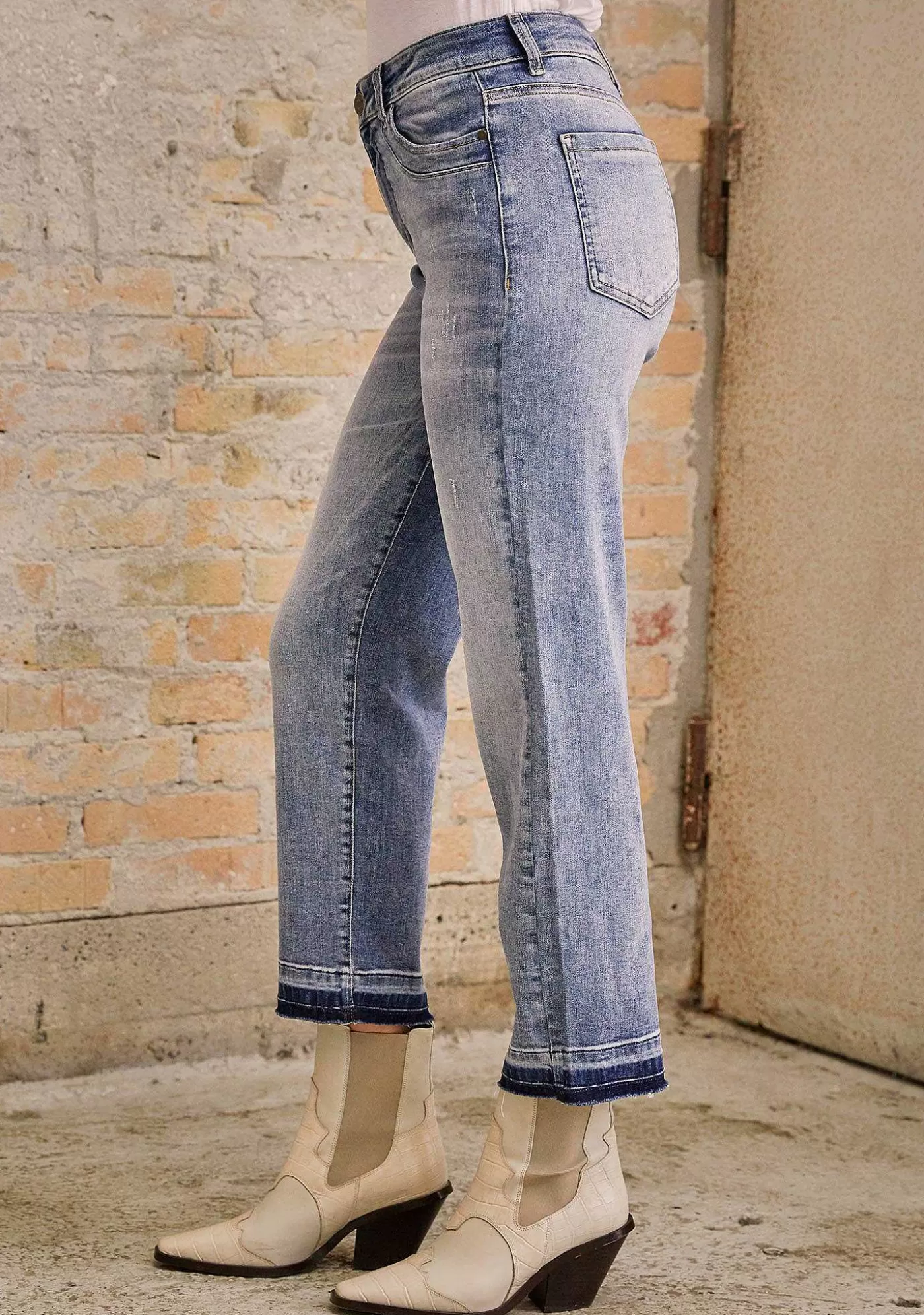 Outlet Alba Jeans - Blue Wash Denim Kvinnor Jeans