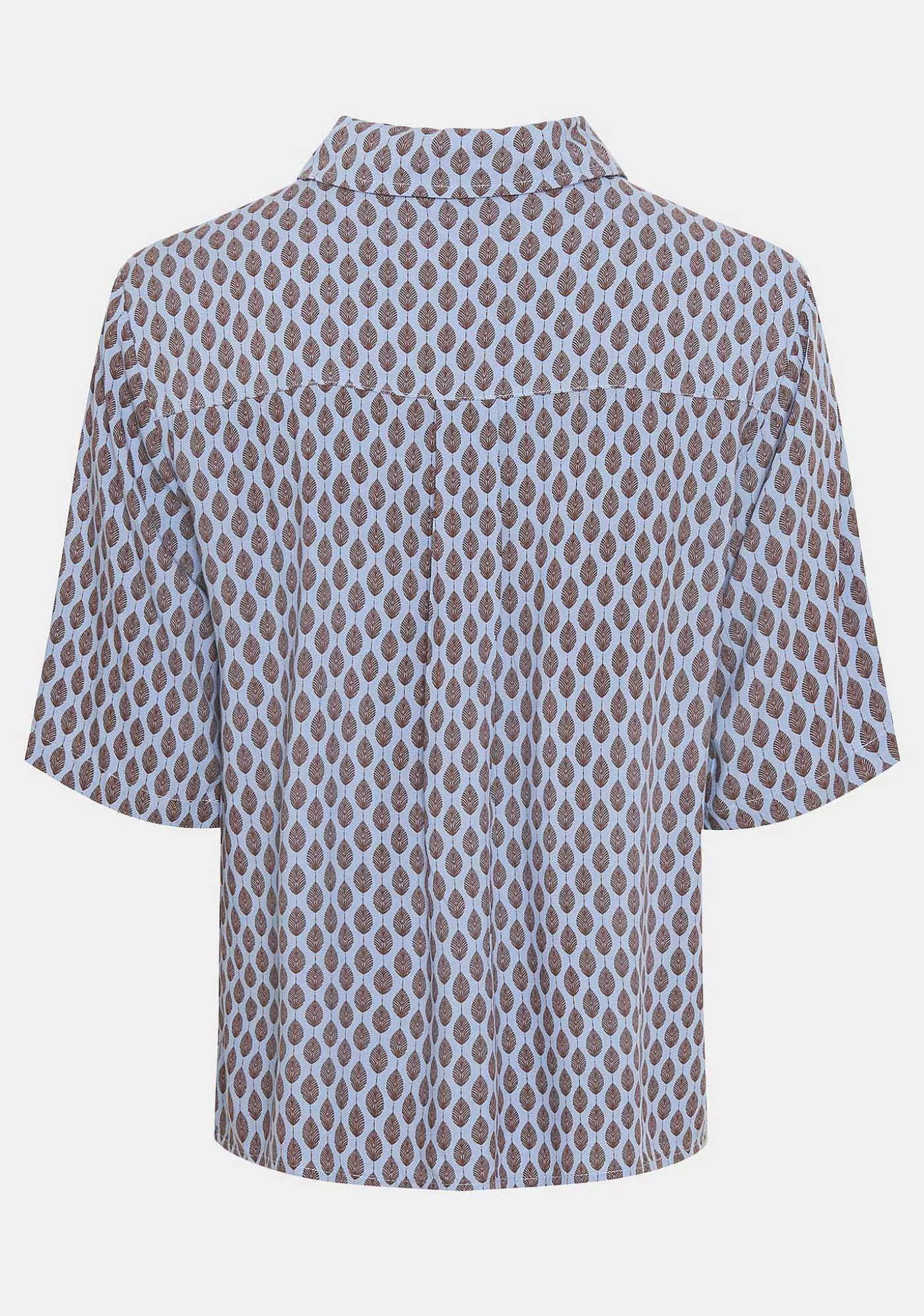Flash Sale Annica S/S Skjorta - Blue Leaf Kvinnor Blusar Och Skjortor