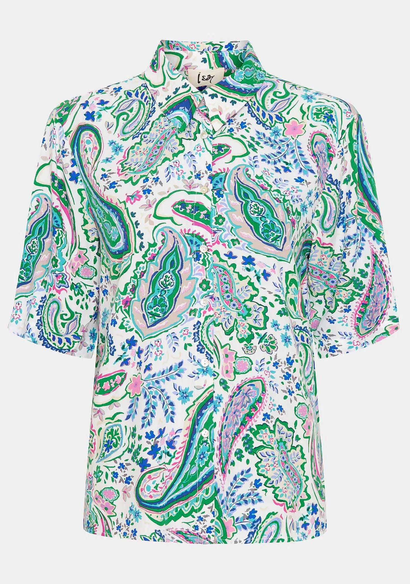 Sale Annica S/S Skjorta - Farg Paisley Kvinnor Blusar Och Skjortor