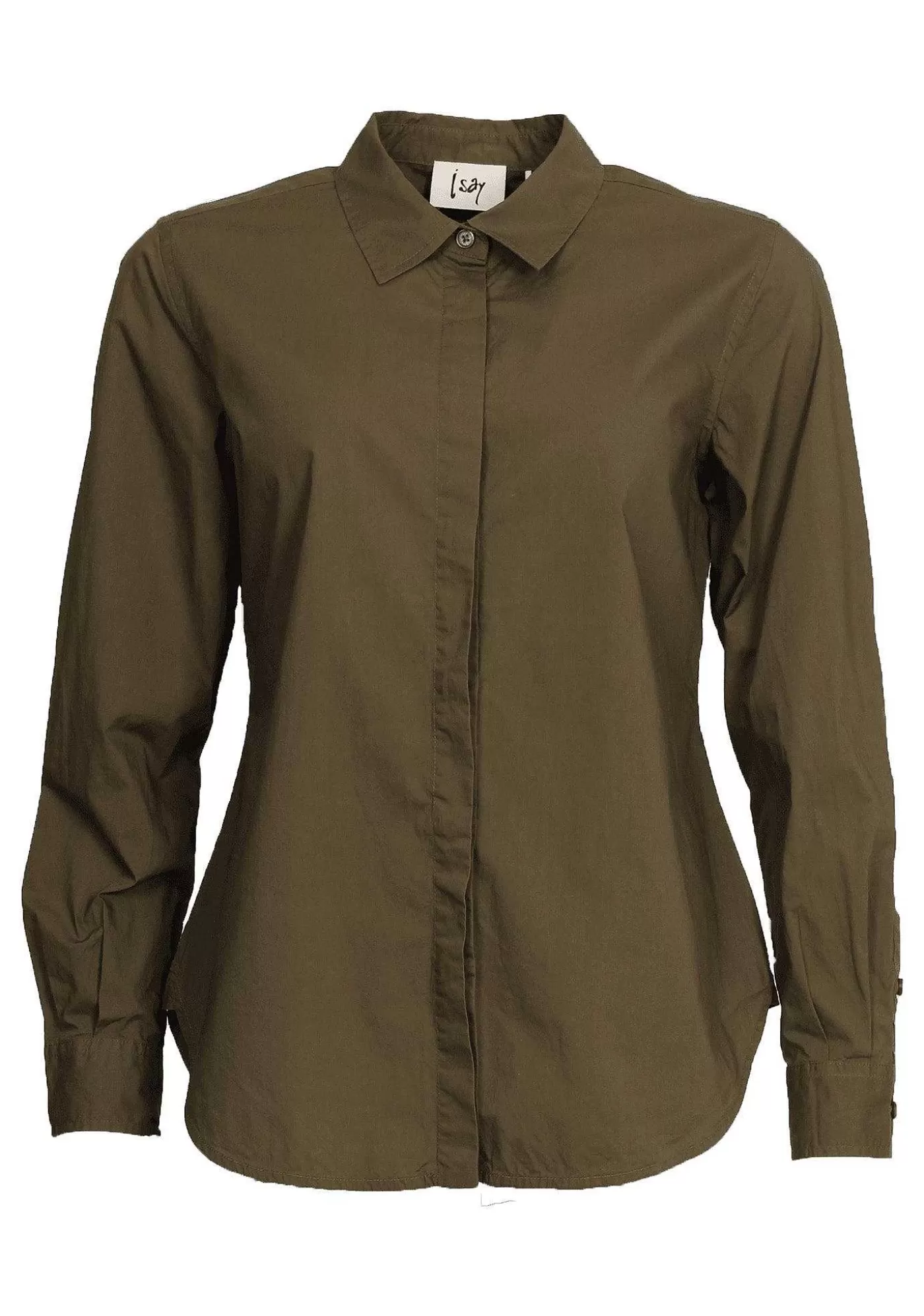 Store Bellis Klassisk Skjorta - Khaki Kvinnor Blusar Och Skjortor