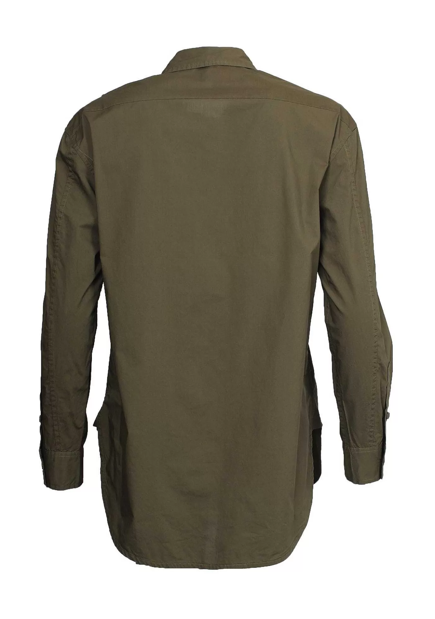 Cheap Bellis Langskjorta - Khaki Kvinnor Blusar Och Skjortor