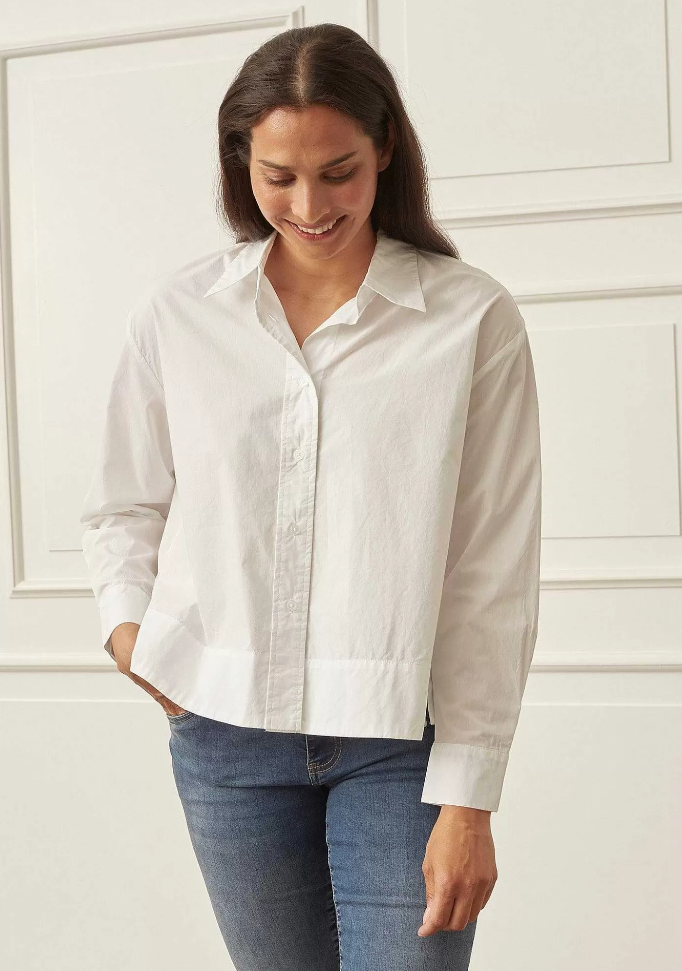 Sale Bellis Shirt Jacka - Vit Kvinnor Blusar Och Skjortor