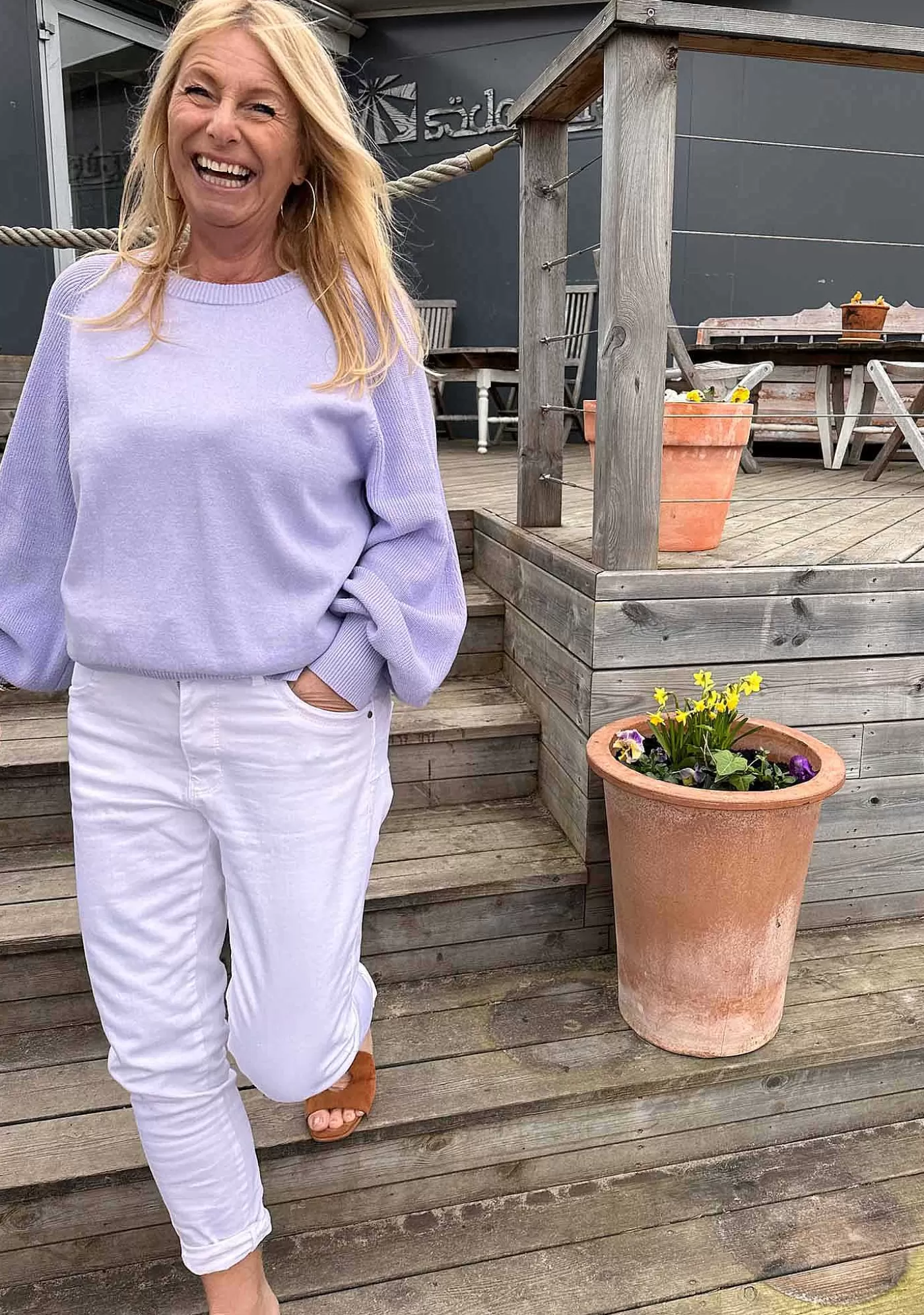 Best Sale Bozena Pullover - Lila Kvinnor Stickat