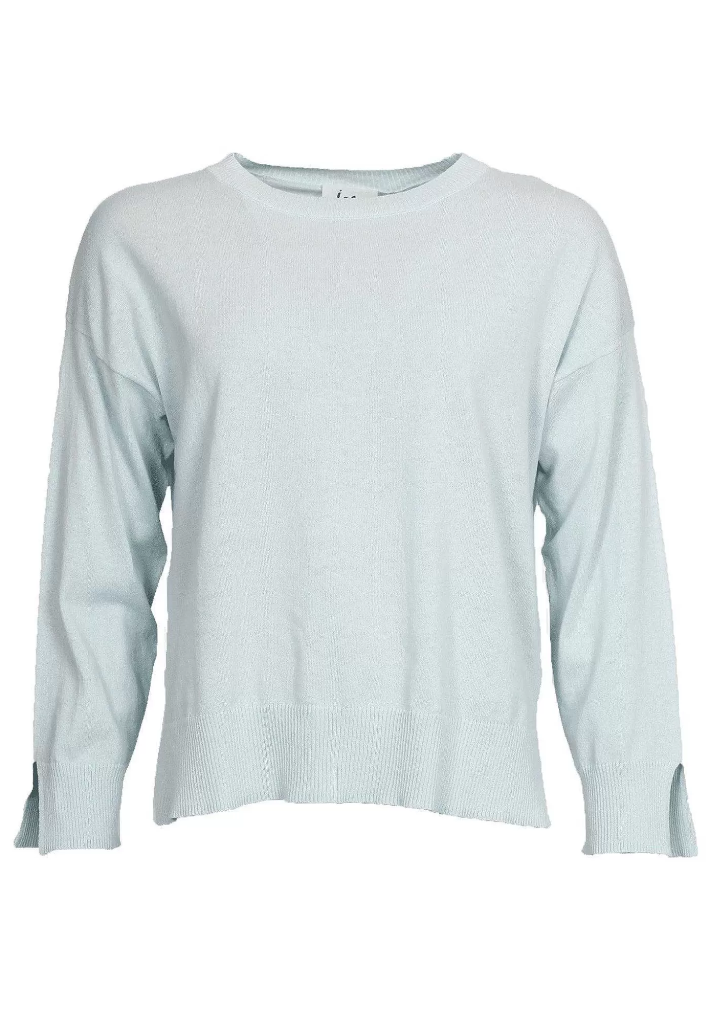 Store Bozena Rib Pullover - Ljusbla Kvinnor Stickat