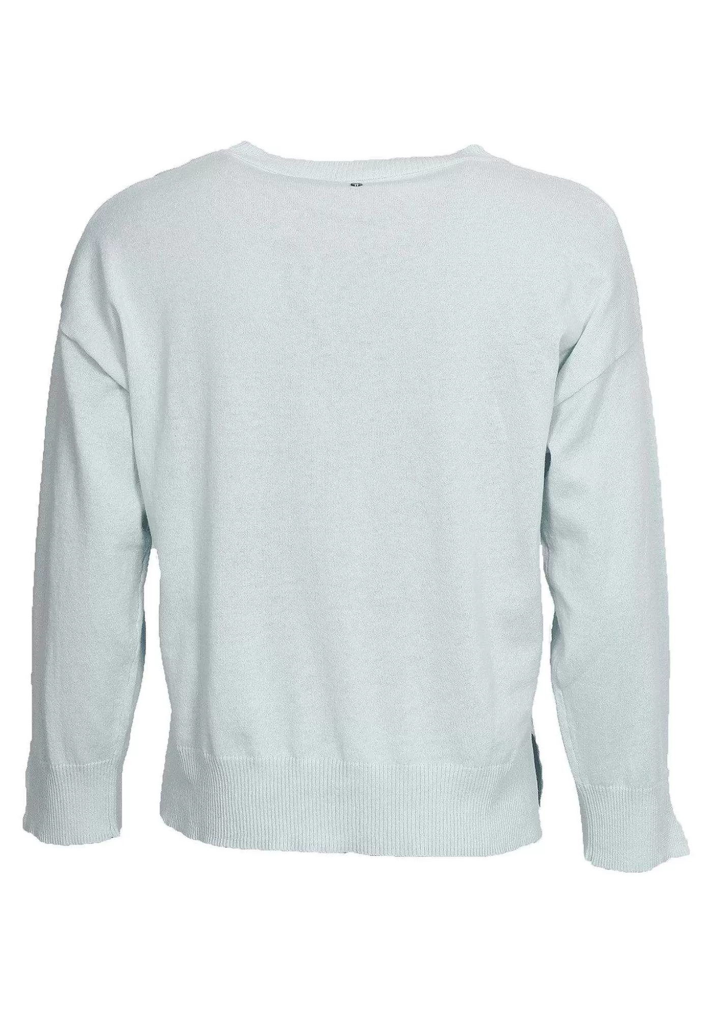 Store Bozena Rib Pullover - Ljusbla Kvinnor Stickat