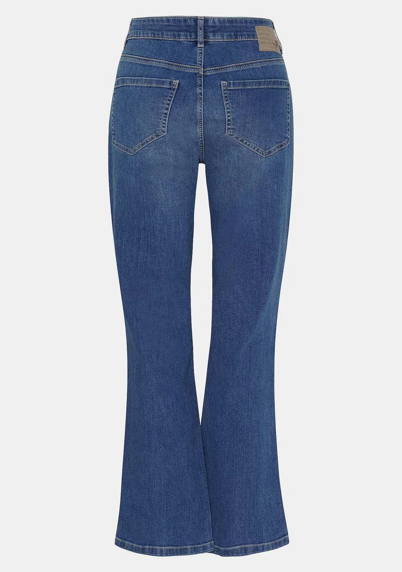 Cheap Como Button Jeans - Como Blue Wash Kvinnor Jeans