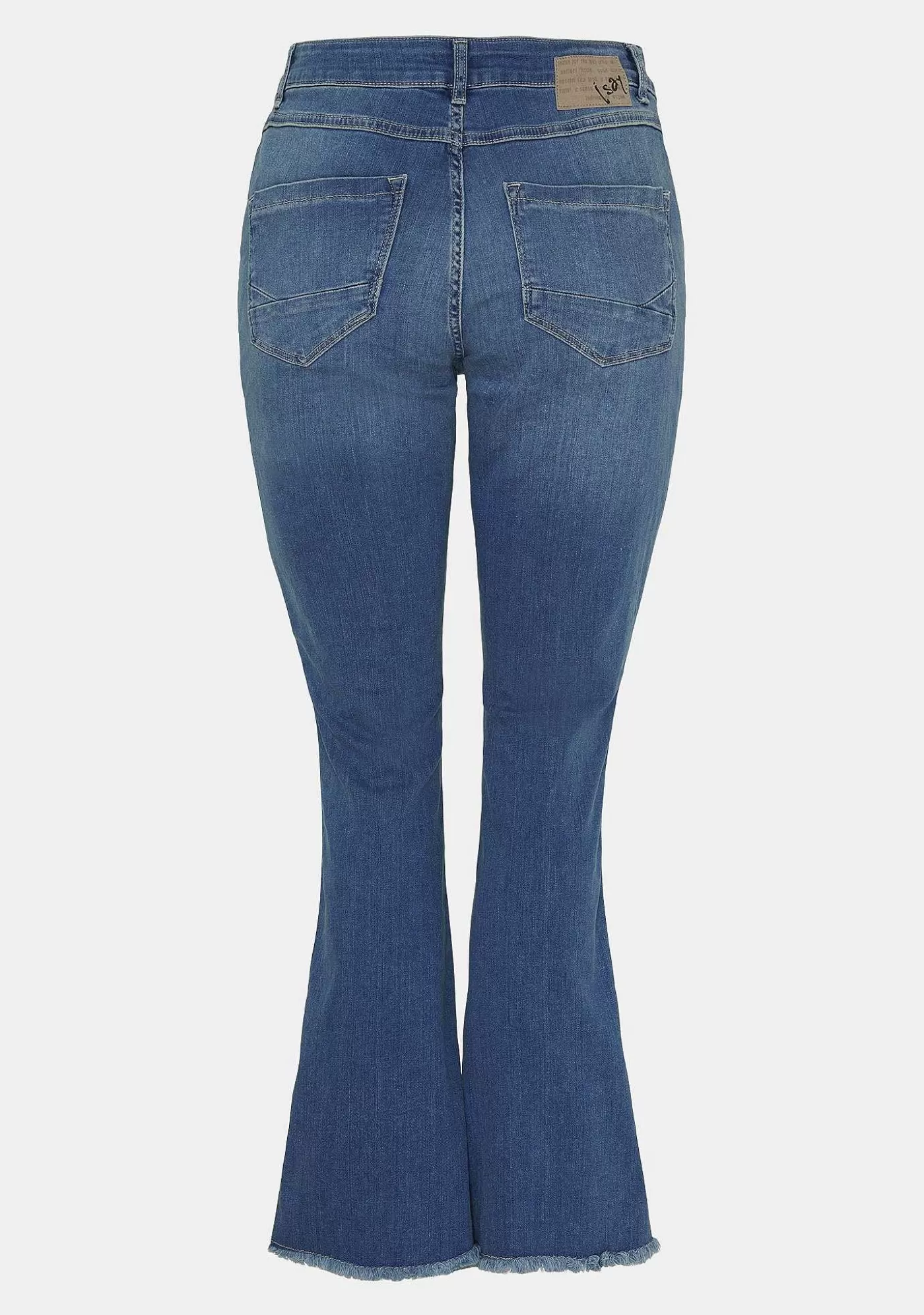 Cheap Como Flare Jeans - Como Blue Wash Kvinnor Jeans