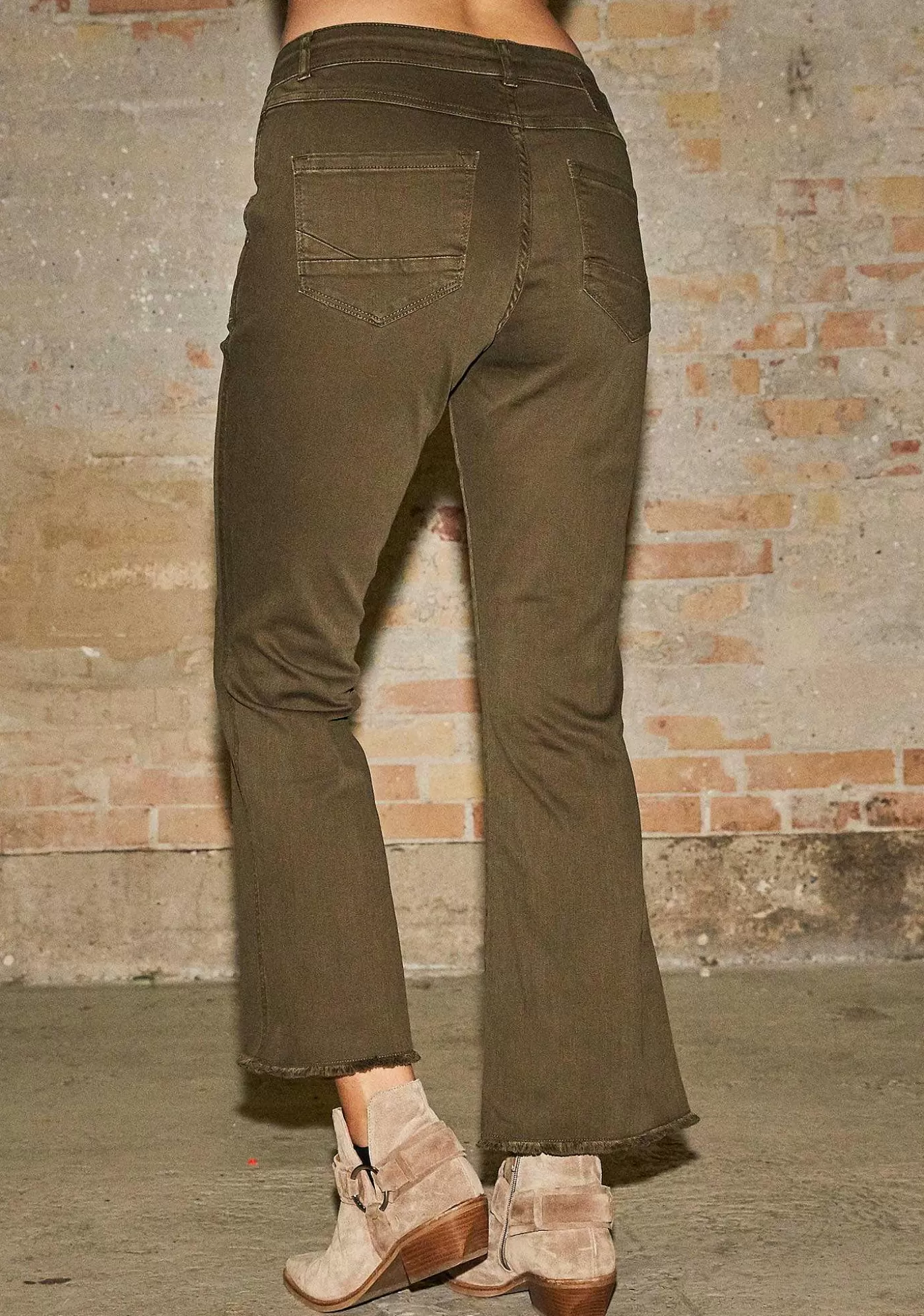 Flash Sale Como Flare Pant - Khaki Kvinnor Byxor
