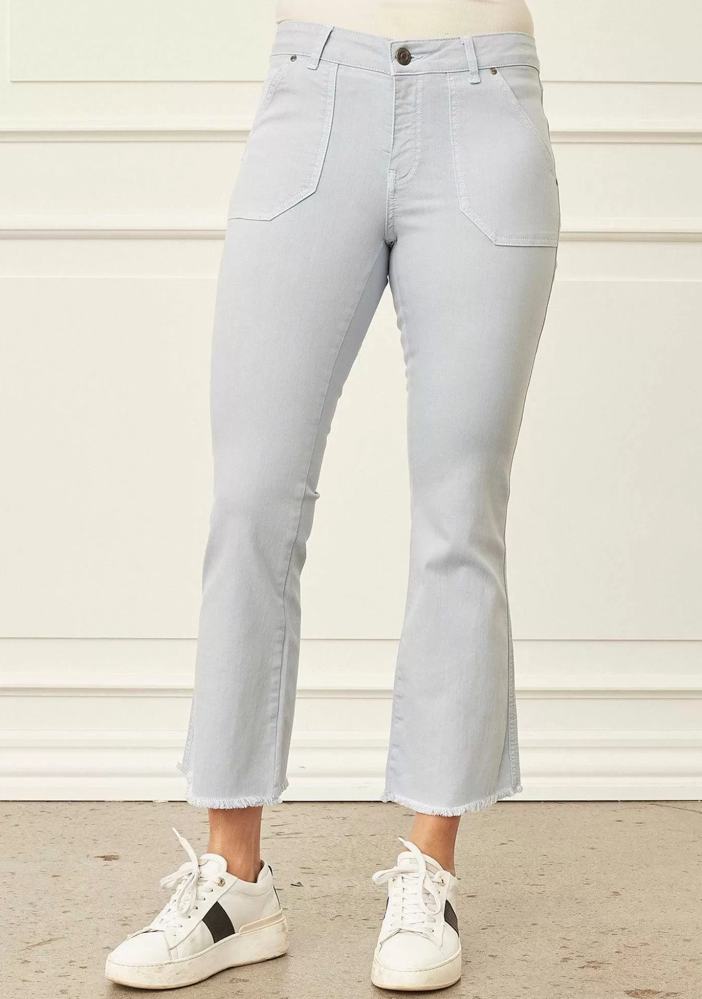 Clearance Como Flare Pant - Ljusbla Kvinnor Byxor