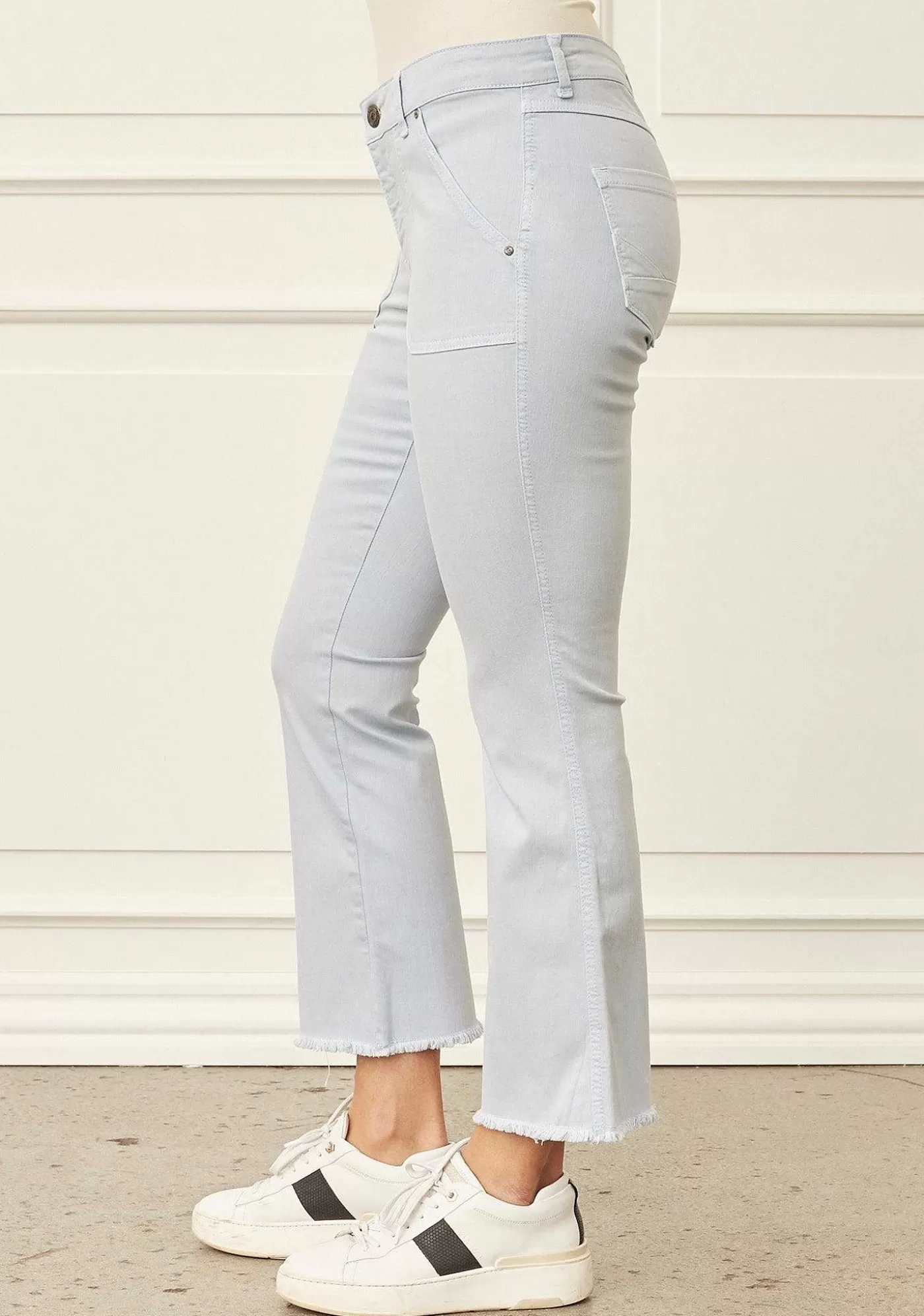 Clearance Como Flare Pant - Ljusbla Kvinnor Byxor