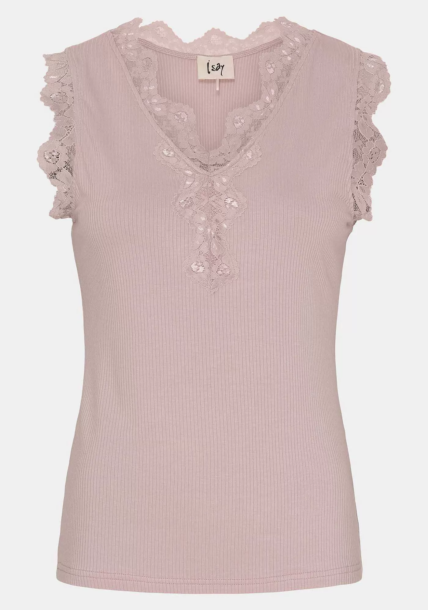 Sale Dee Lace Top - Mork Powder Kvinnor T-Shirtor Och Topp