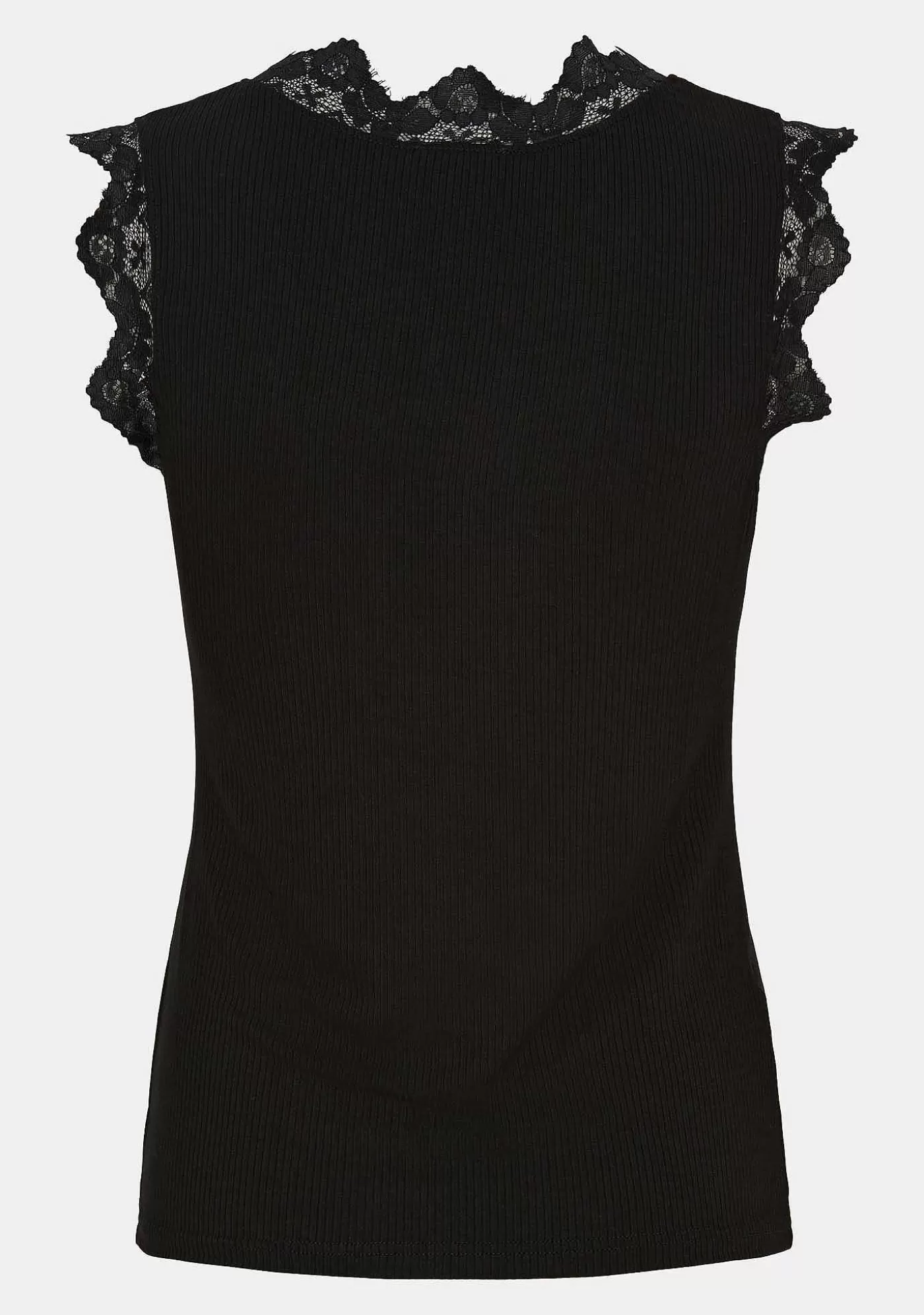 Store Dee Lace Topp - Svart Kvinnor T-Shirtor Och Topp