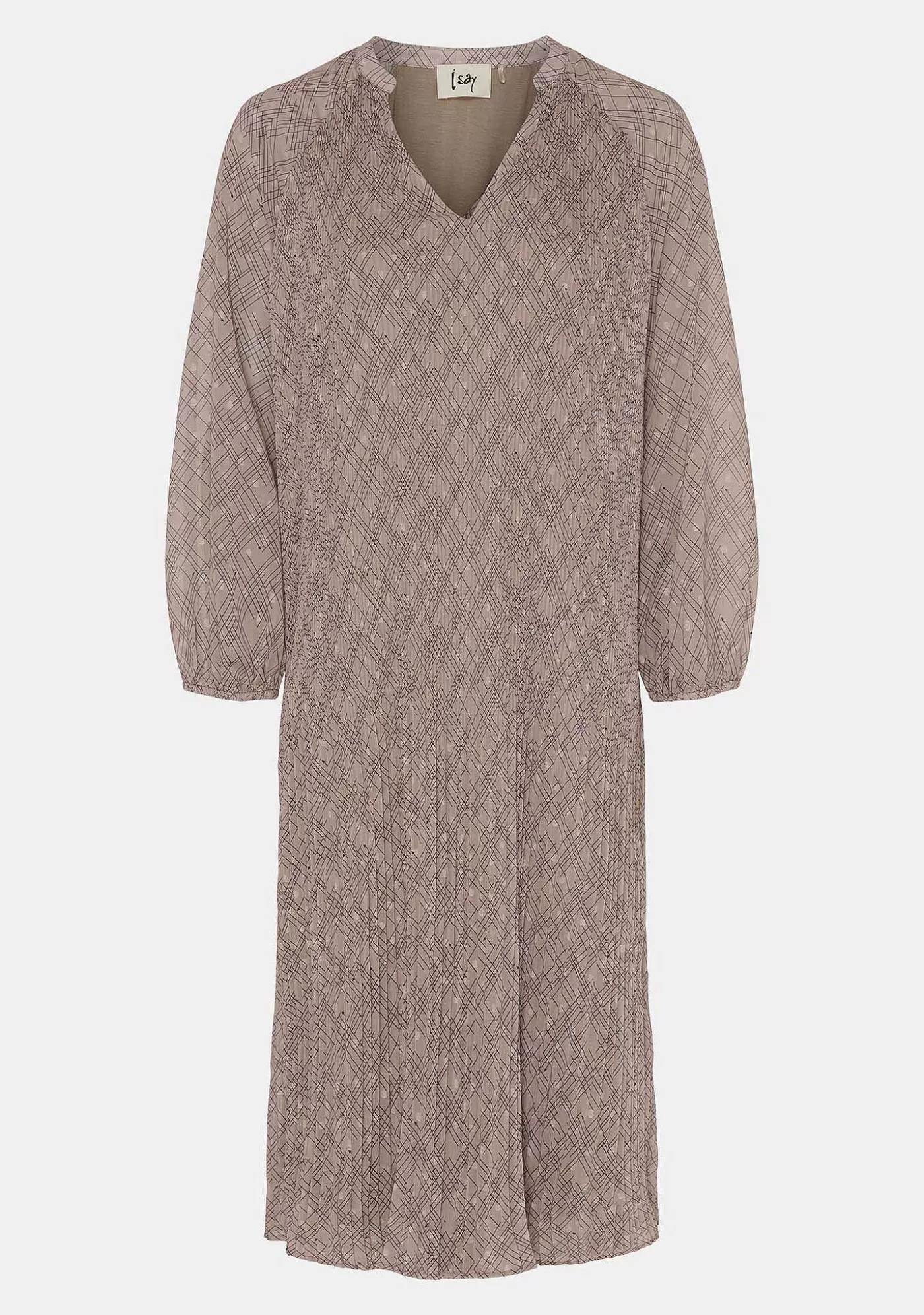 Store Delta Klanning - Mork Sand M/Svart Kvinnor Klänningar