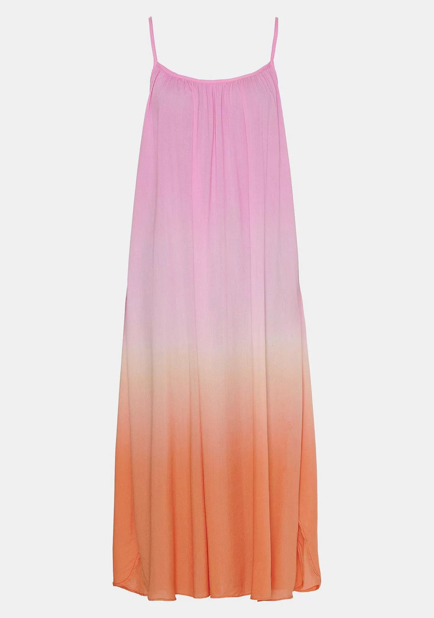 Discount Dikte Klanning - Rosa & Orange Kvinnor Klänningar