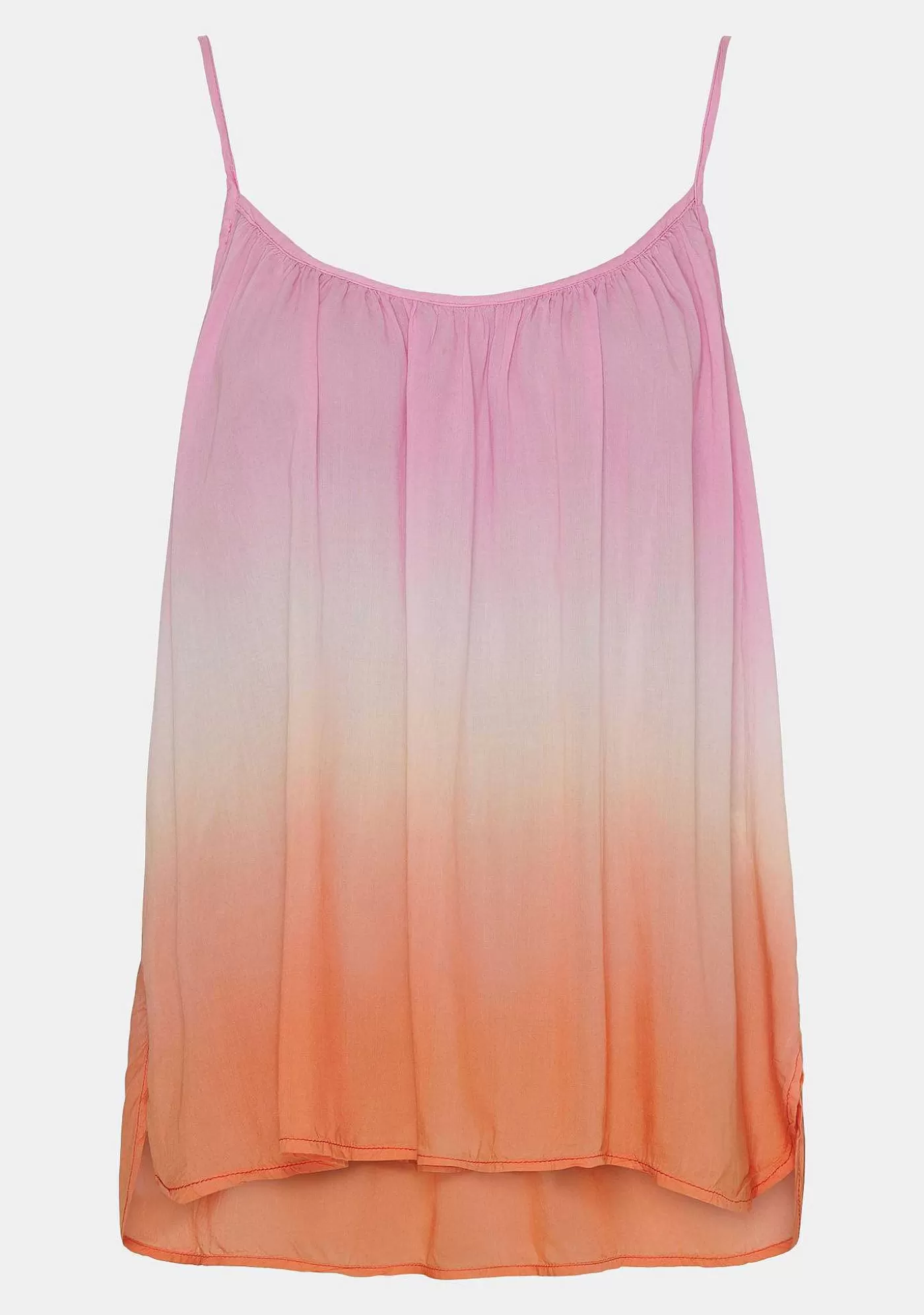 Sale Dikte Strap Top - Rosa & Orange Kvinnor T-Shirtor Och Topp