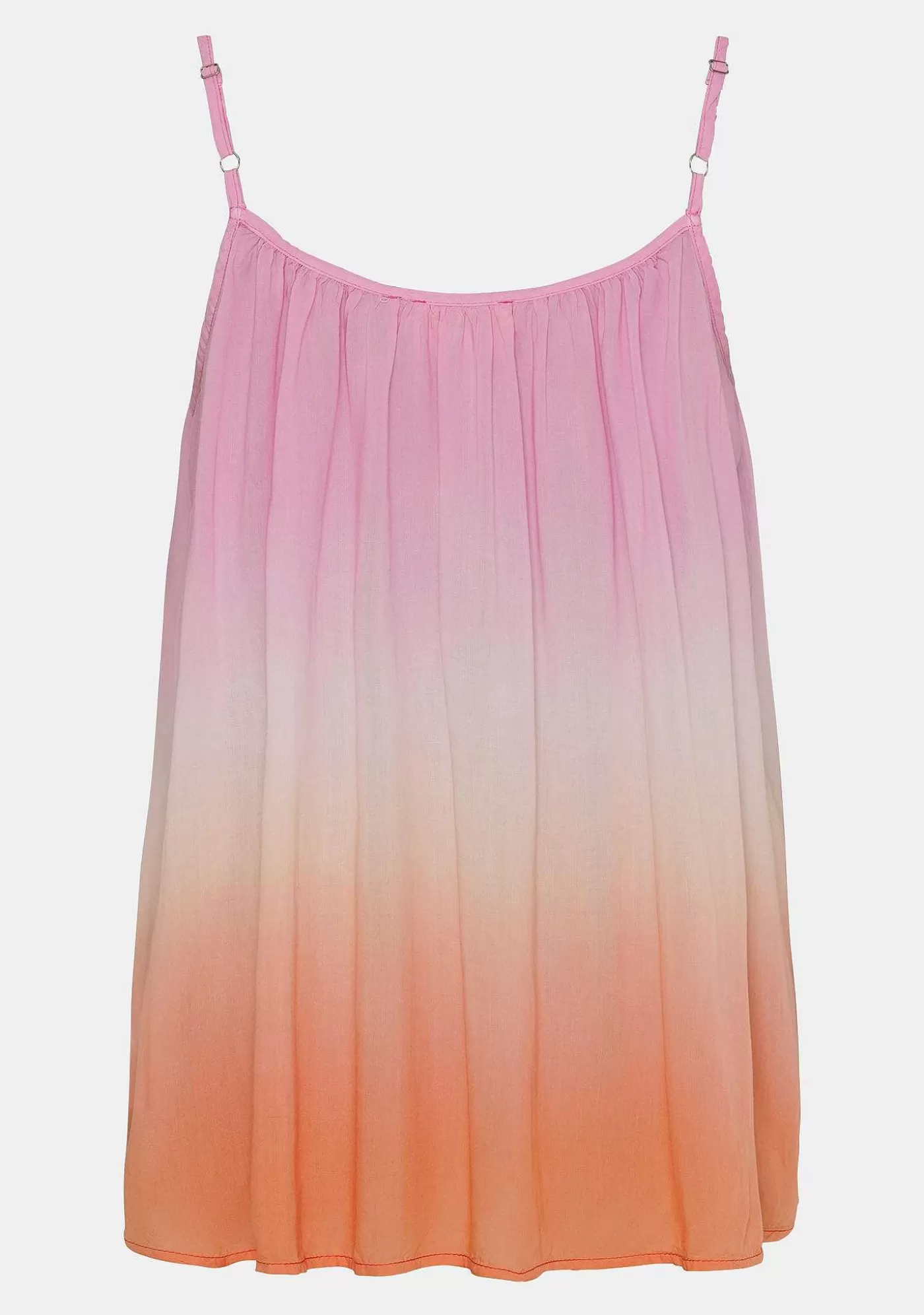 Sale Dikte Strap Top - Rosa & Orange Kvinnor T-Shirtor Och Topp