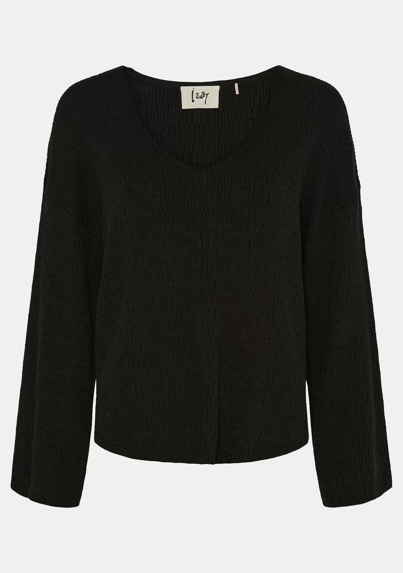 Store Dora Stickad Pullover - Svart Kvinnor Stickat