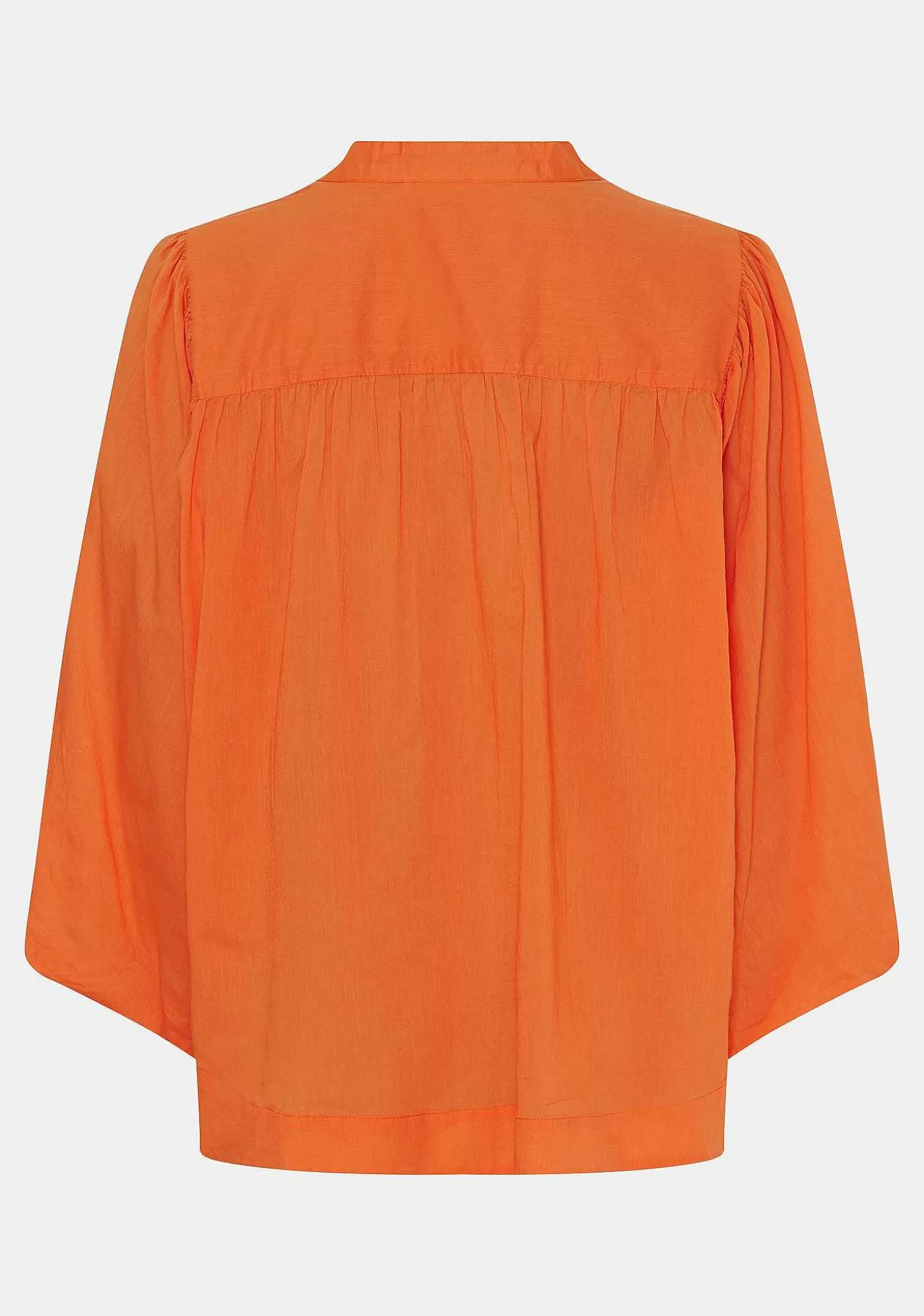 Best Sale Dua Blus - Varm Orange Kvinnor Blusar Och Skjortor