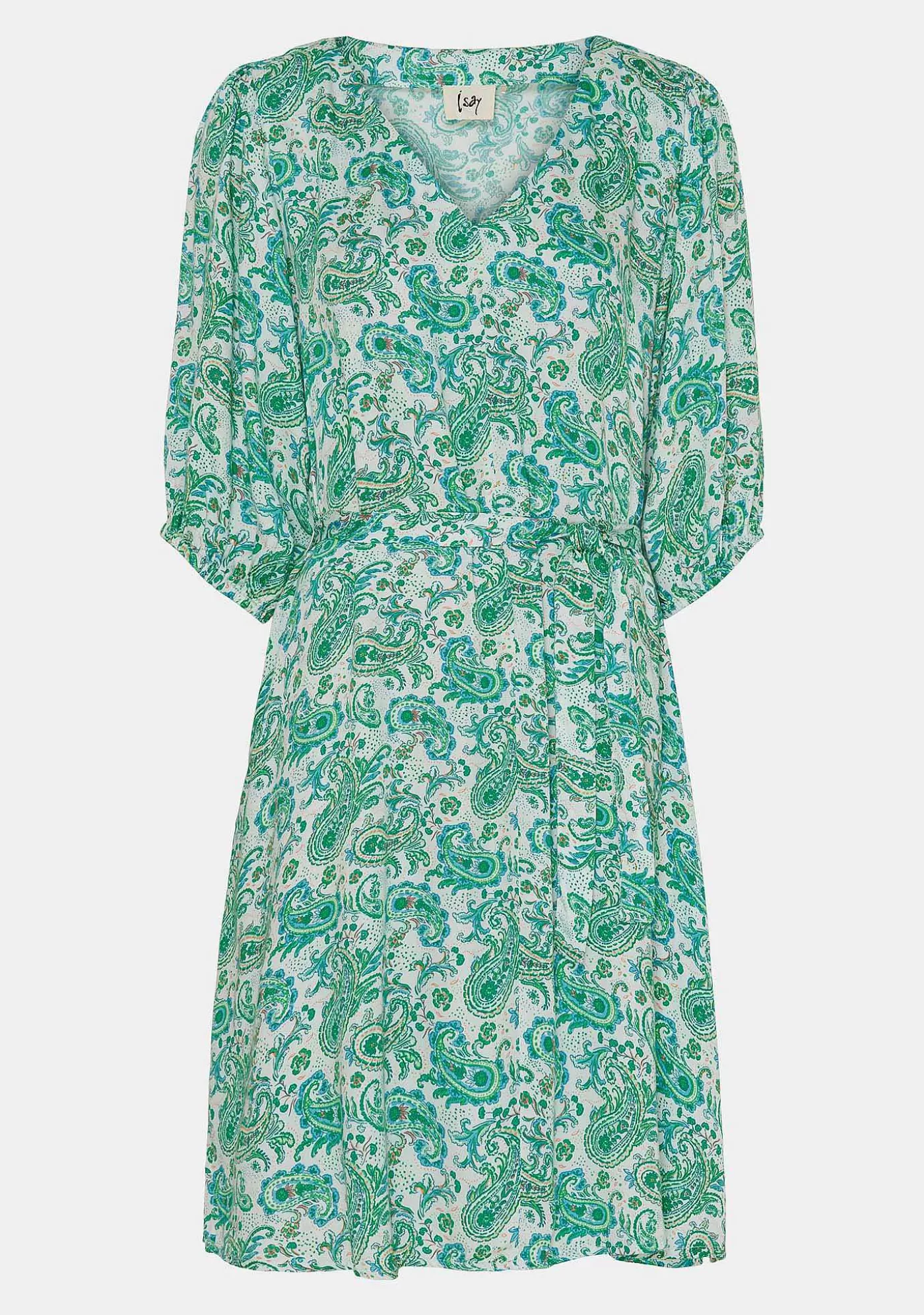 Discount Dunja Dress - Fresh Green Paisley Kvinnor Klänningar