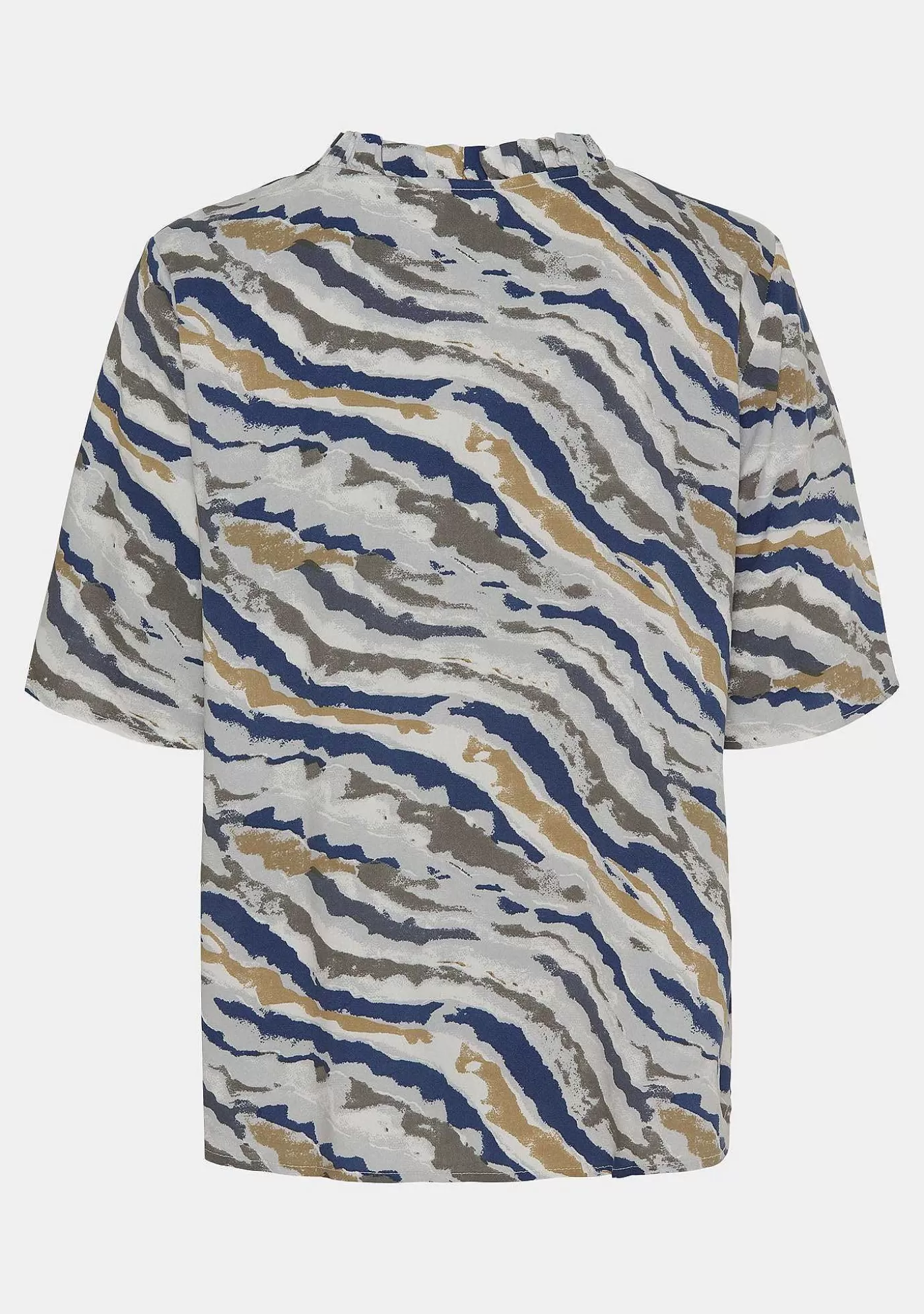 Best Dunja S/S Blus - Blue Waves Kvinnor Blusar Och Skjortor