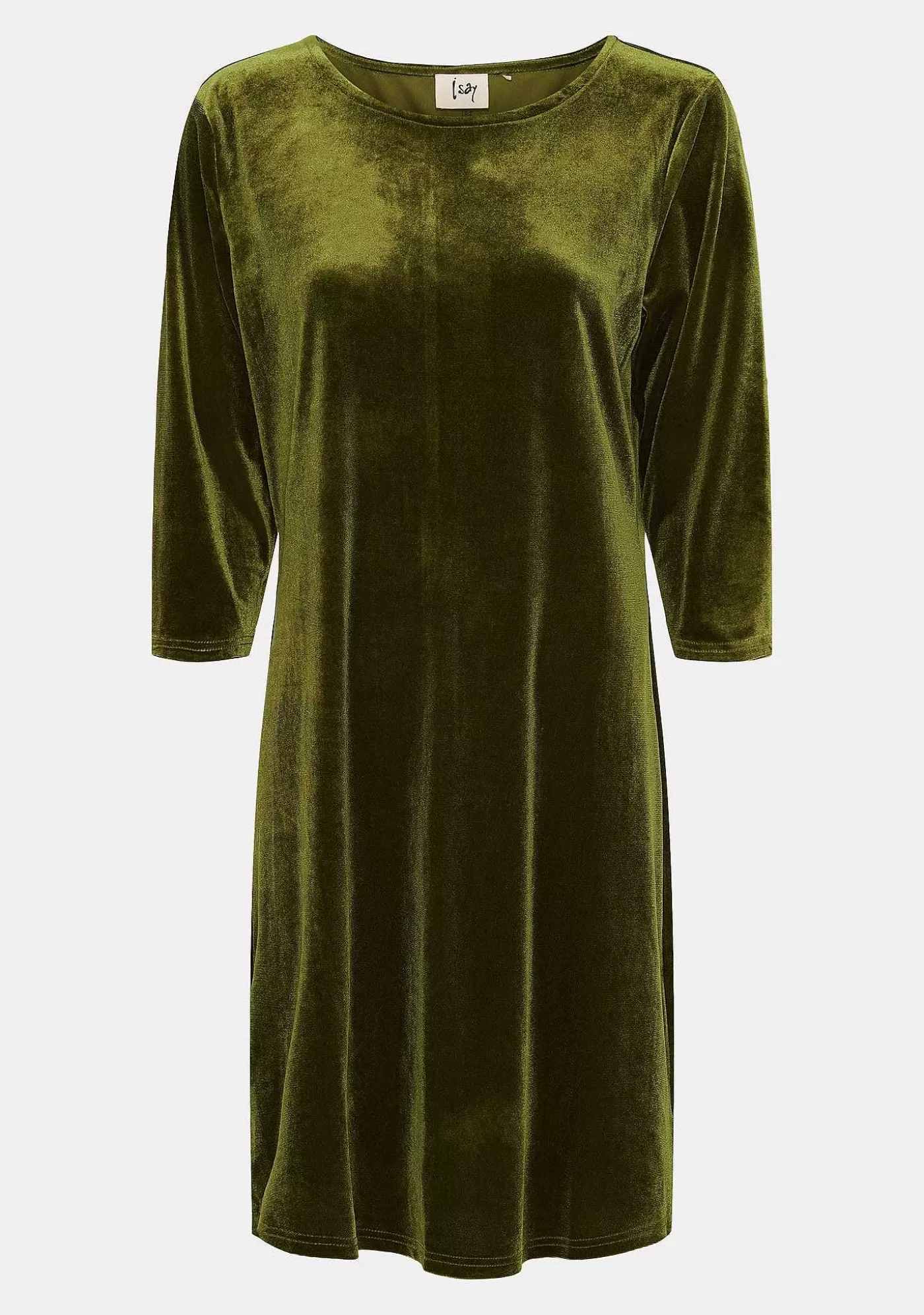 Shop Ewy Velvet Dress - Deep Forest Kvinnor Klänningar