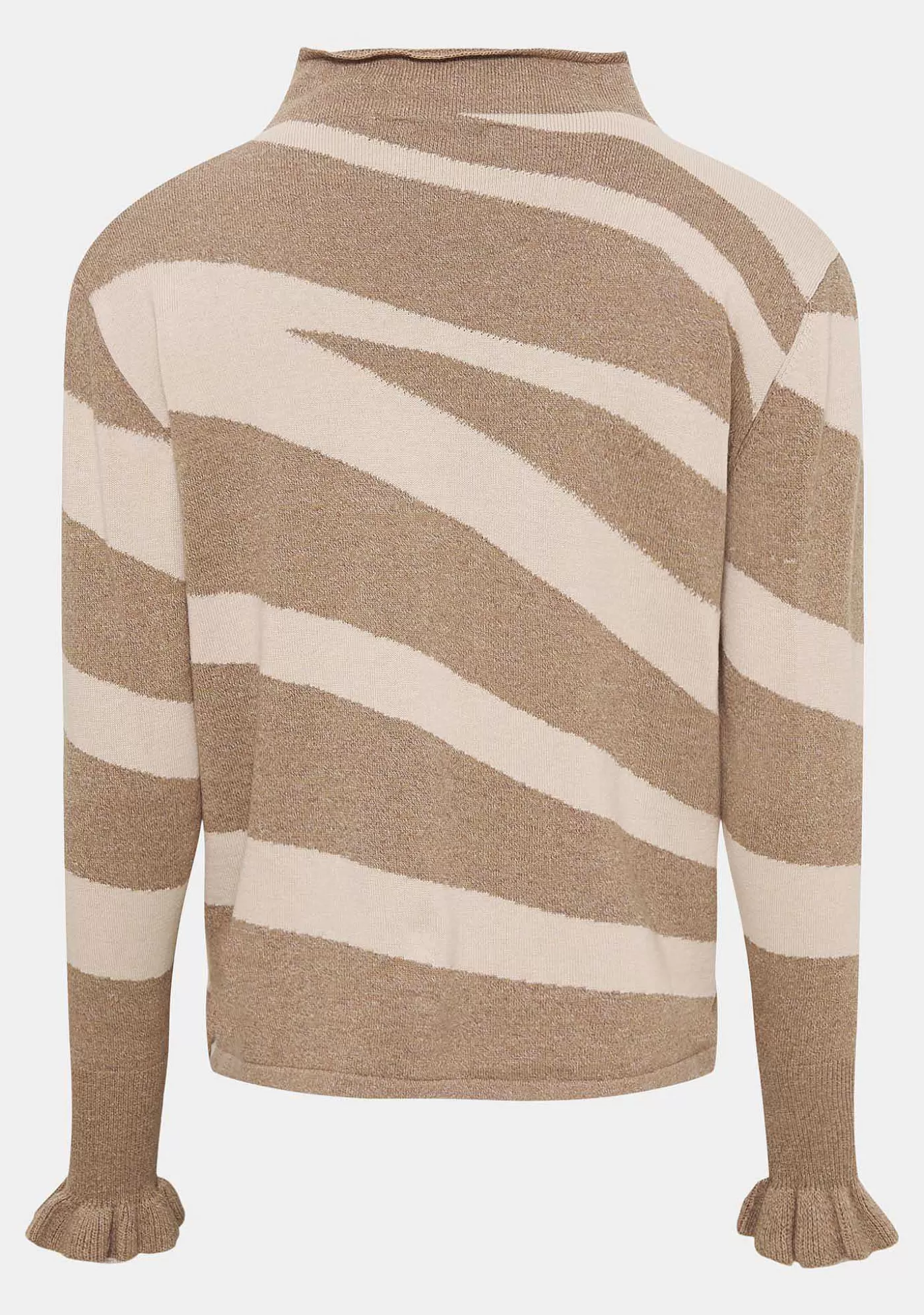 Cheap Frigga Jacquard Pullover - Sand Wave Kvinnor Stickat