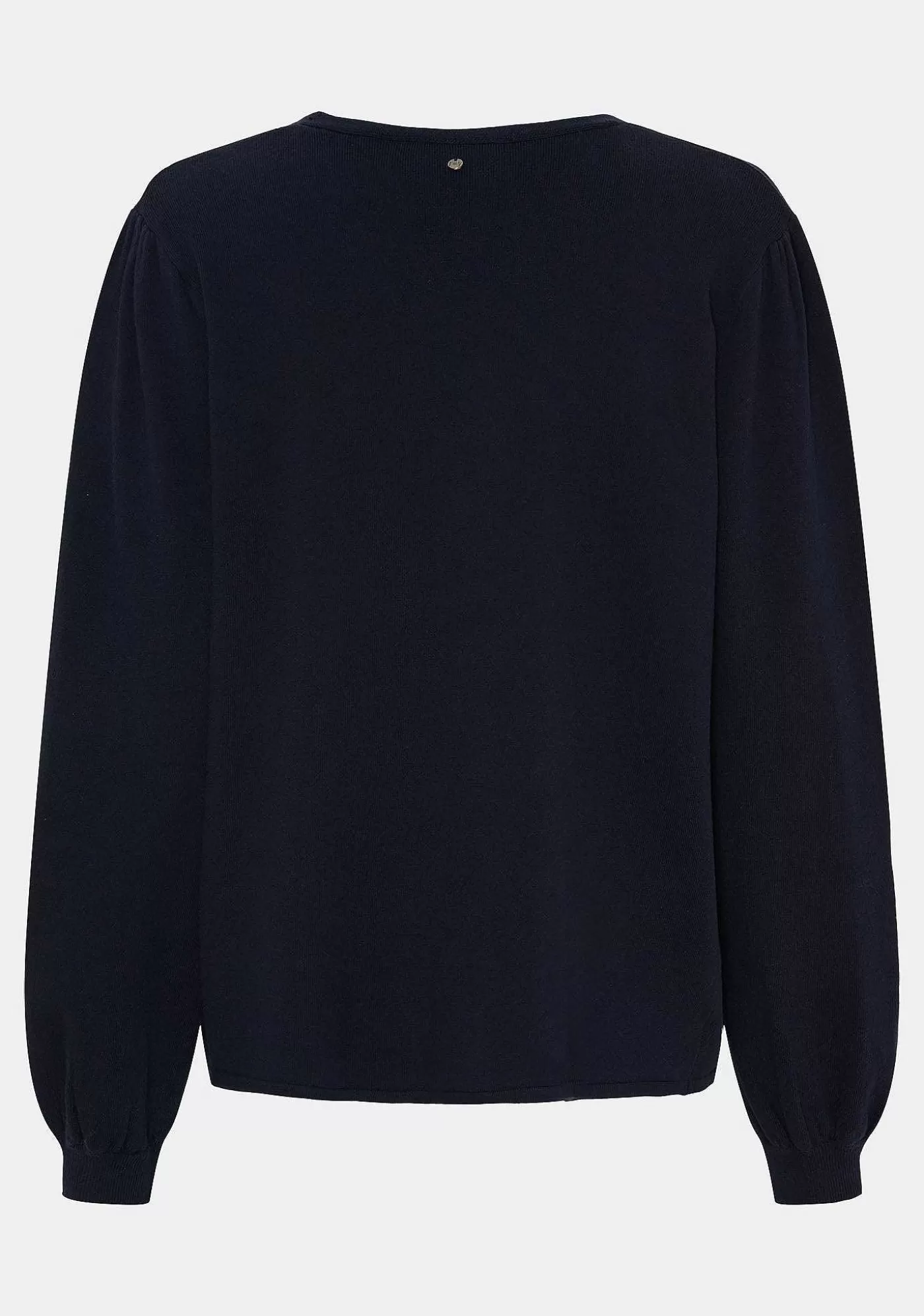 Best Frigga Tie Cardigan - Marinbla Kvinnor Stickat