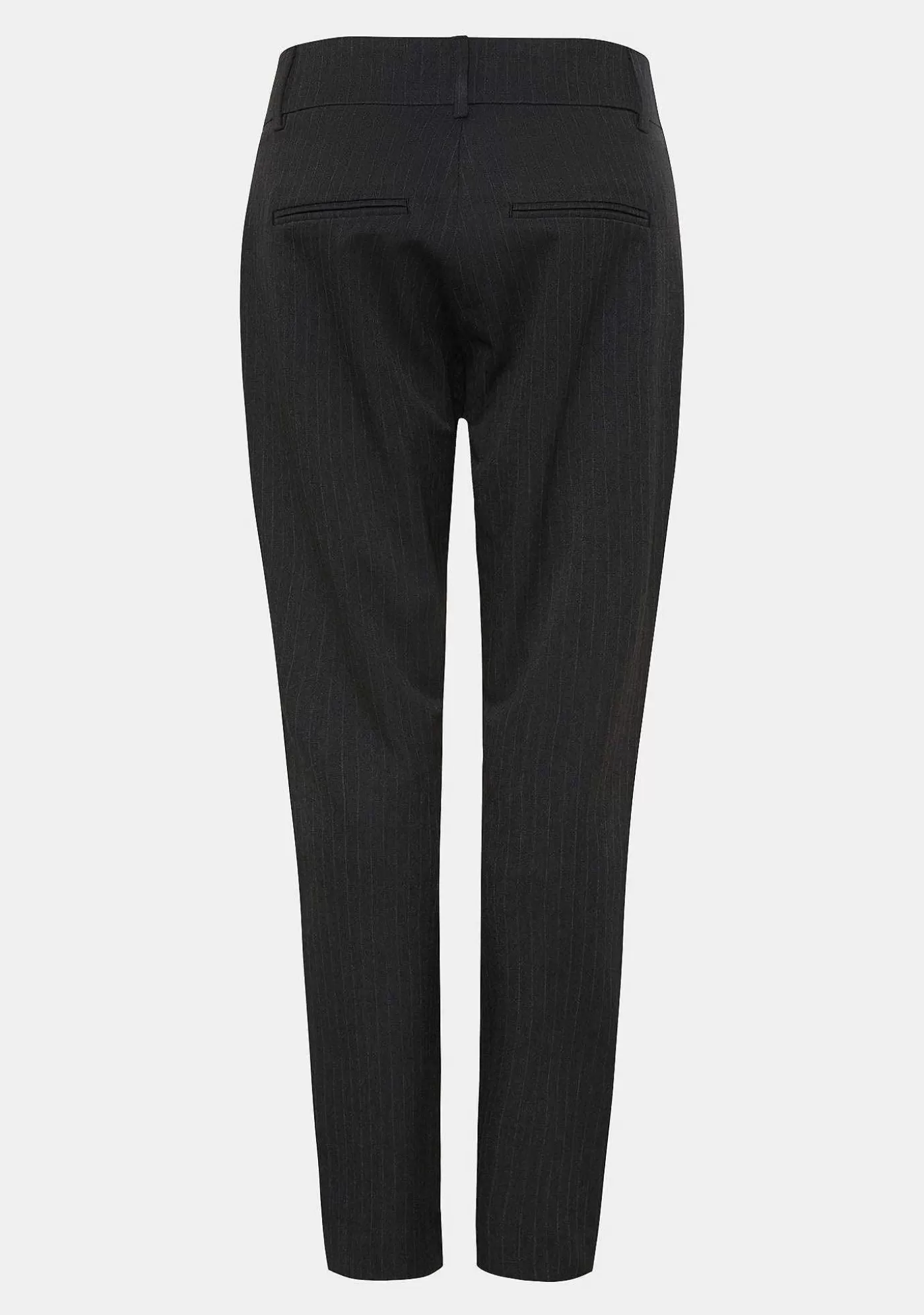 Hot Genova Striped Pant - Morkgra Pinstripe Kvinnor Byxor