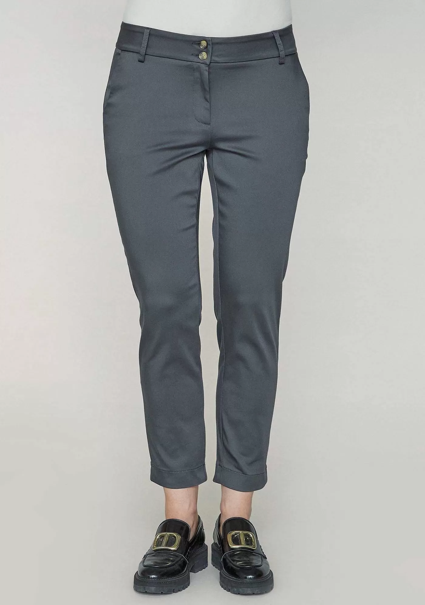 Fashion Chino Pant - Gra Kvinnor Byxor
