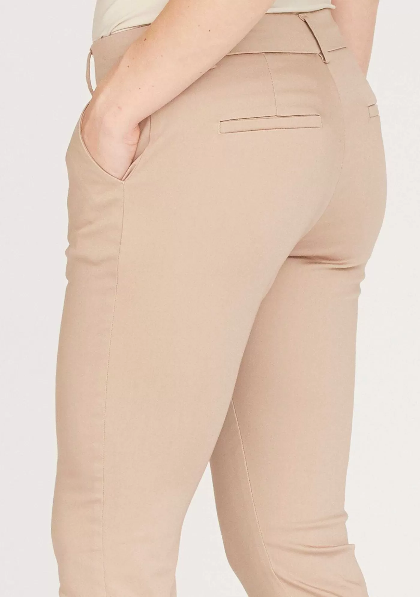 Store Chino Pant - Mork Sand Kvinnor Byxor