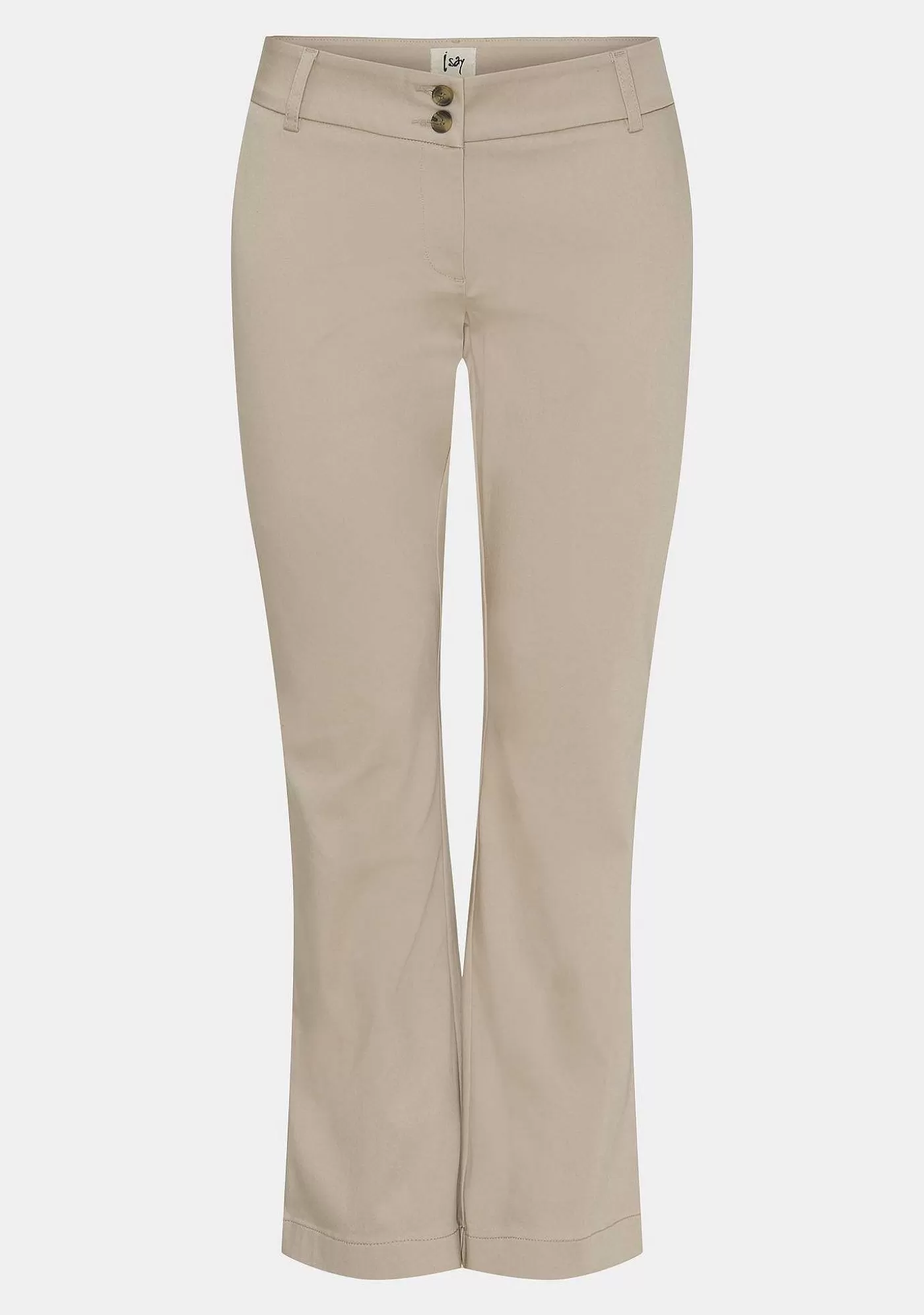Cheap Flare Pant - Sand Kvinnor Chinos