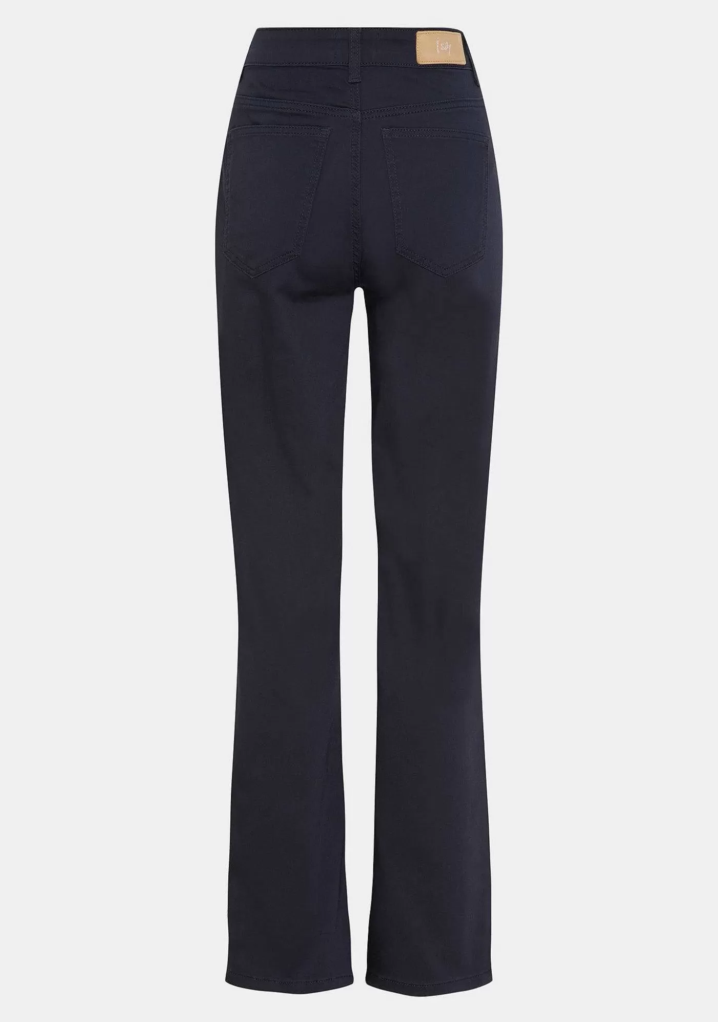 Hot Long Raight Pant - Marinbla Kvinnor Chinos