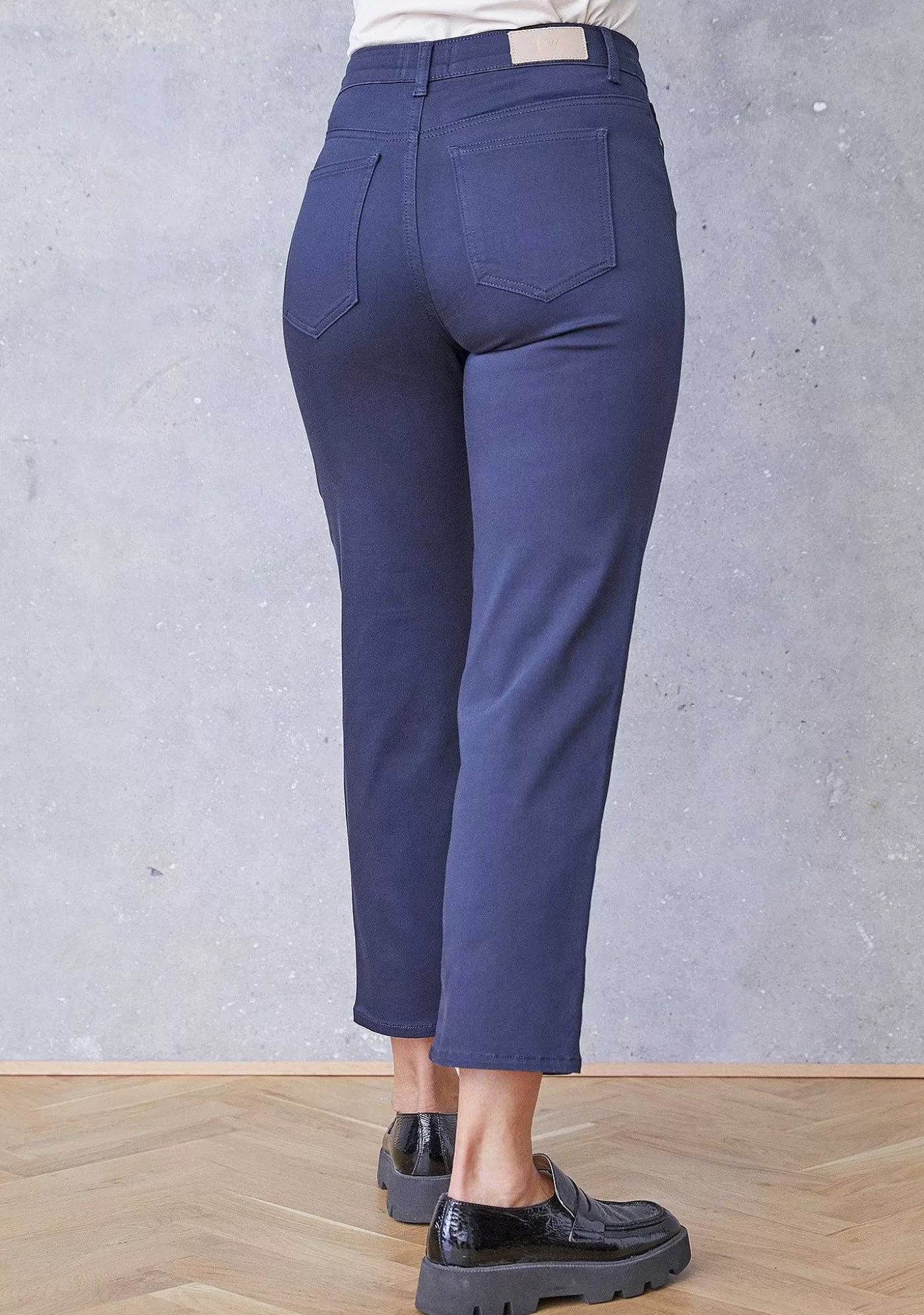 Best Straight Pant - Marinbla Kvinnor Chinos
