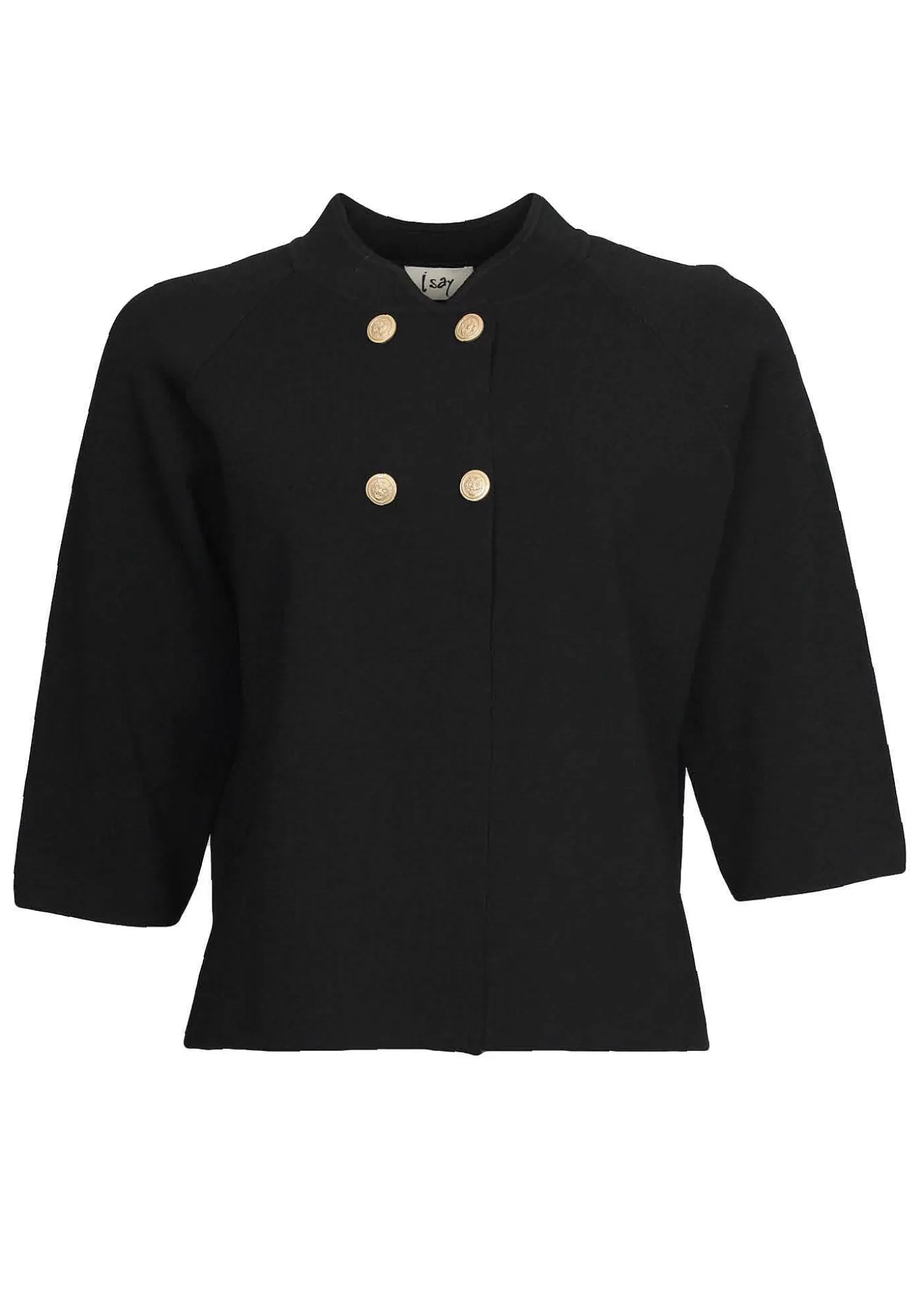 Outlet Jena Poncho Blus - Svart Kvinnor Stickat