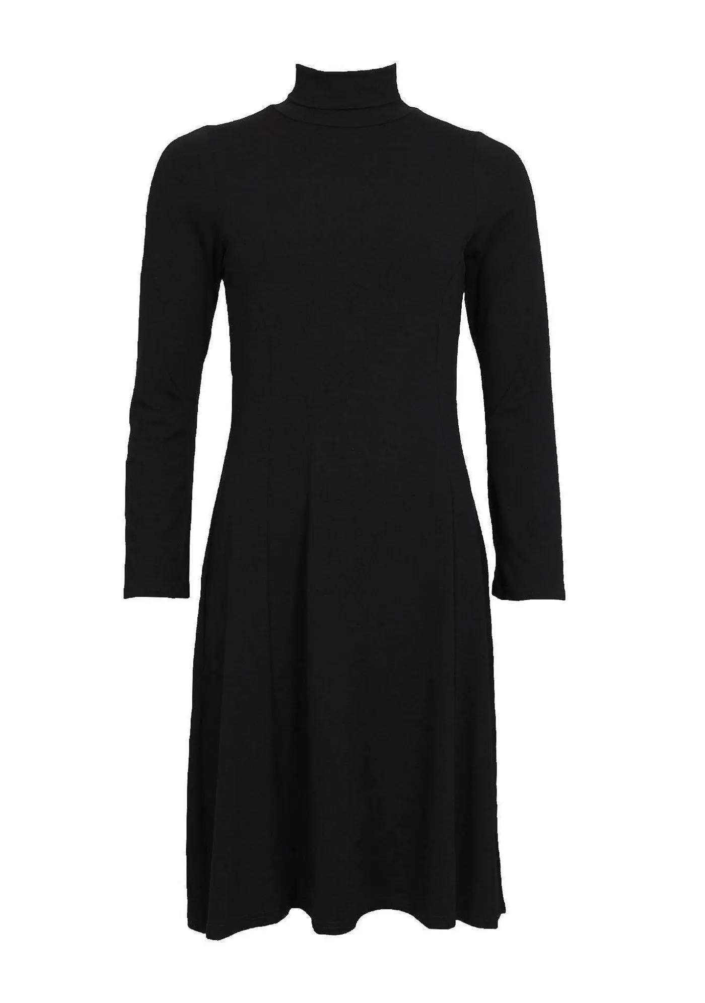 Clearance Kalla Rollneck Dress - Svart Kvinnor Klänningar