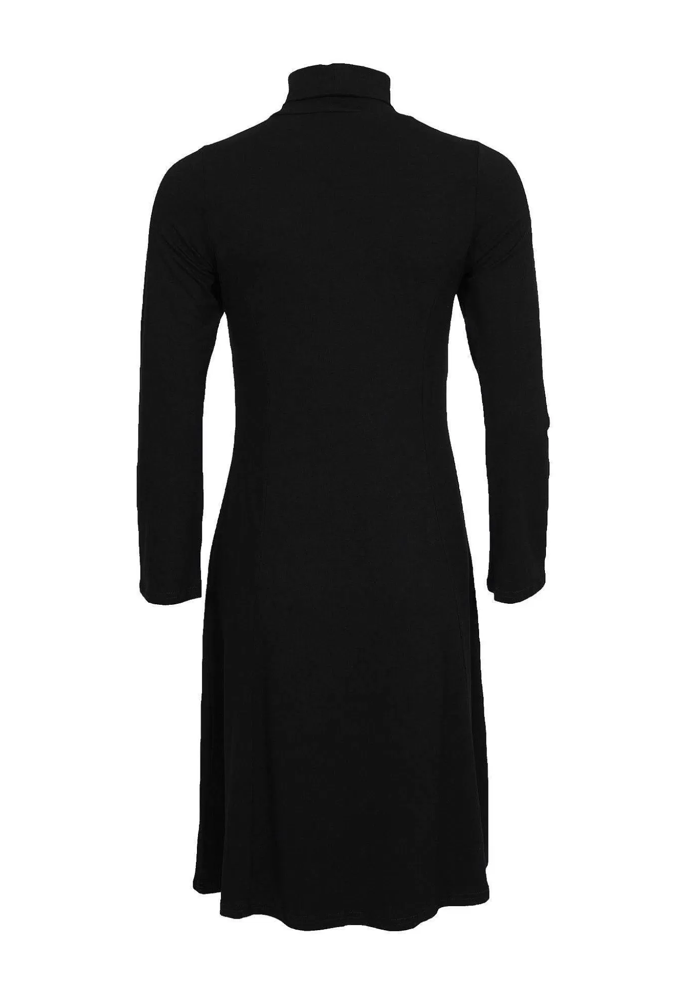 Clearance Kalla Rollneck Dress - Svart Kvinnor Klänningar