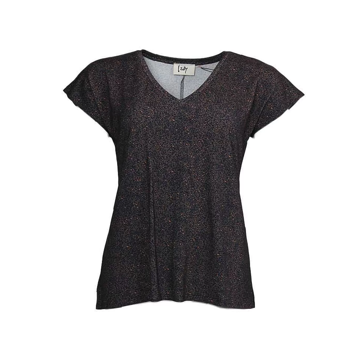 Store Karma V-Ringad T-Shirt - Mork Leo Kvinnor T-Shirtor Och Topp