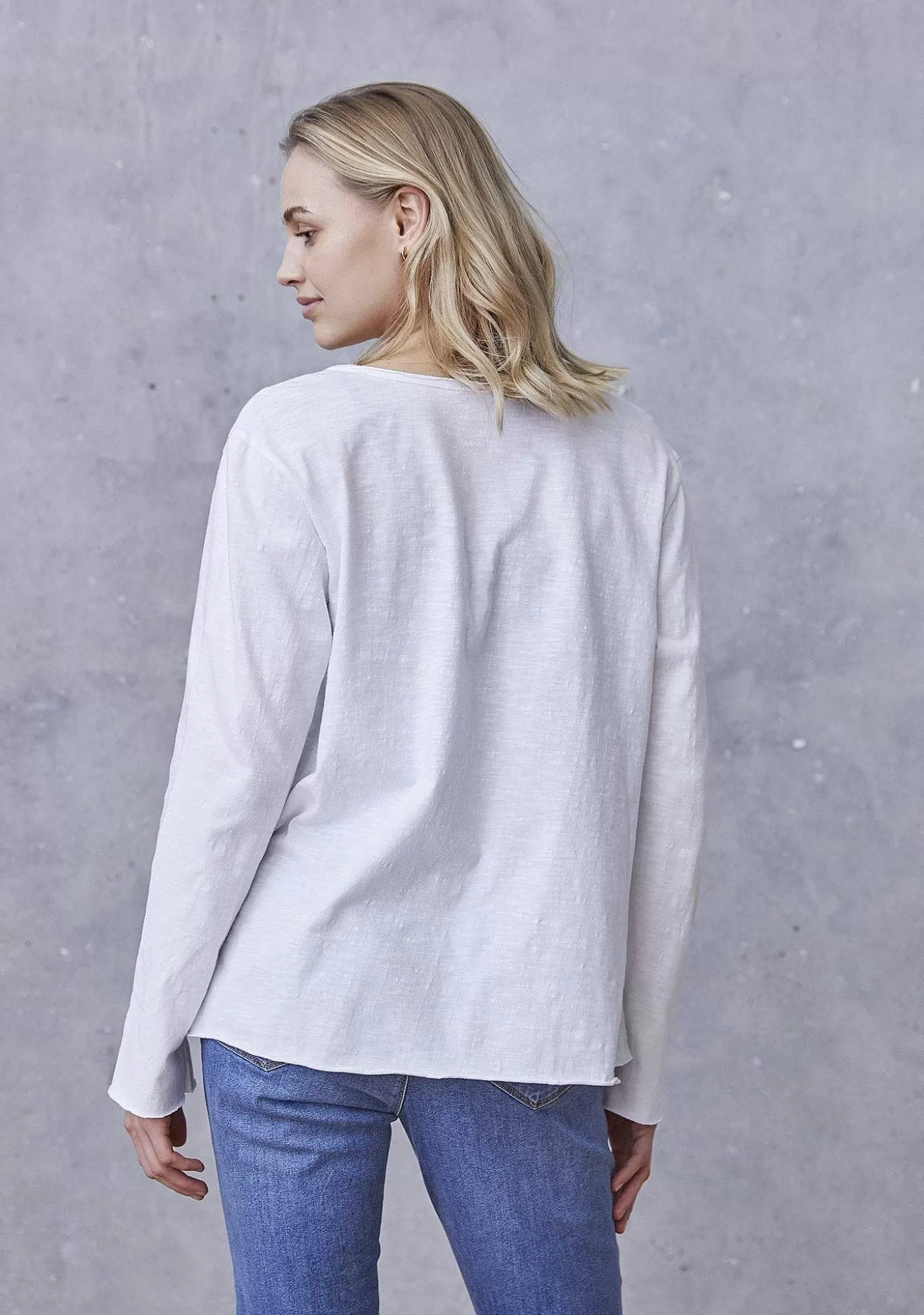 Hot Kiva L/S T-Shirt - Vit Kvinnor T-Shirtor Och Topp