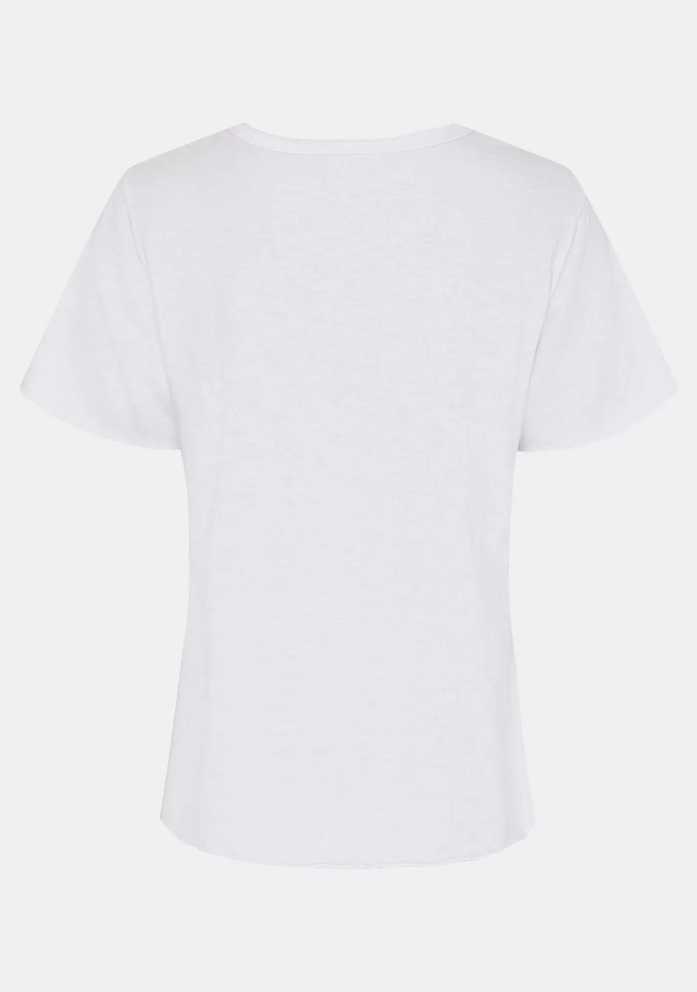 New Kiva V-Ringad T-Shirt - Vit Kvinnor T-Shirtor Och Topp