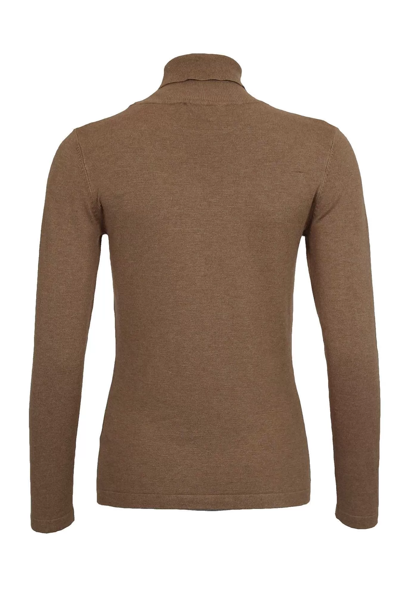Online Kora Rollneck - Golden Brown Melange Kvinnor Stickat