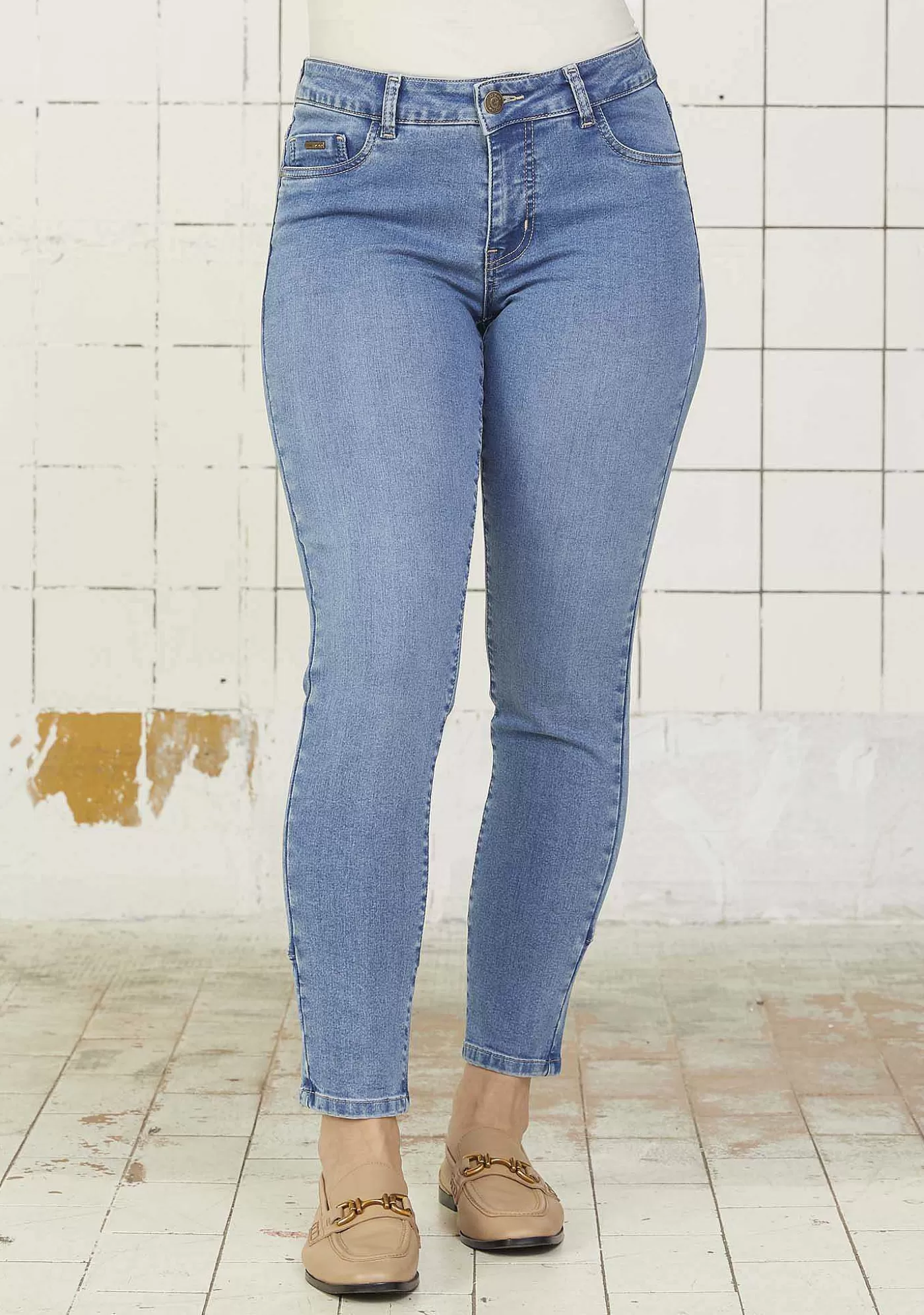 Best Sale Lido Backzip Jeans - Latt Lido Wash Kvinnor Jeans