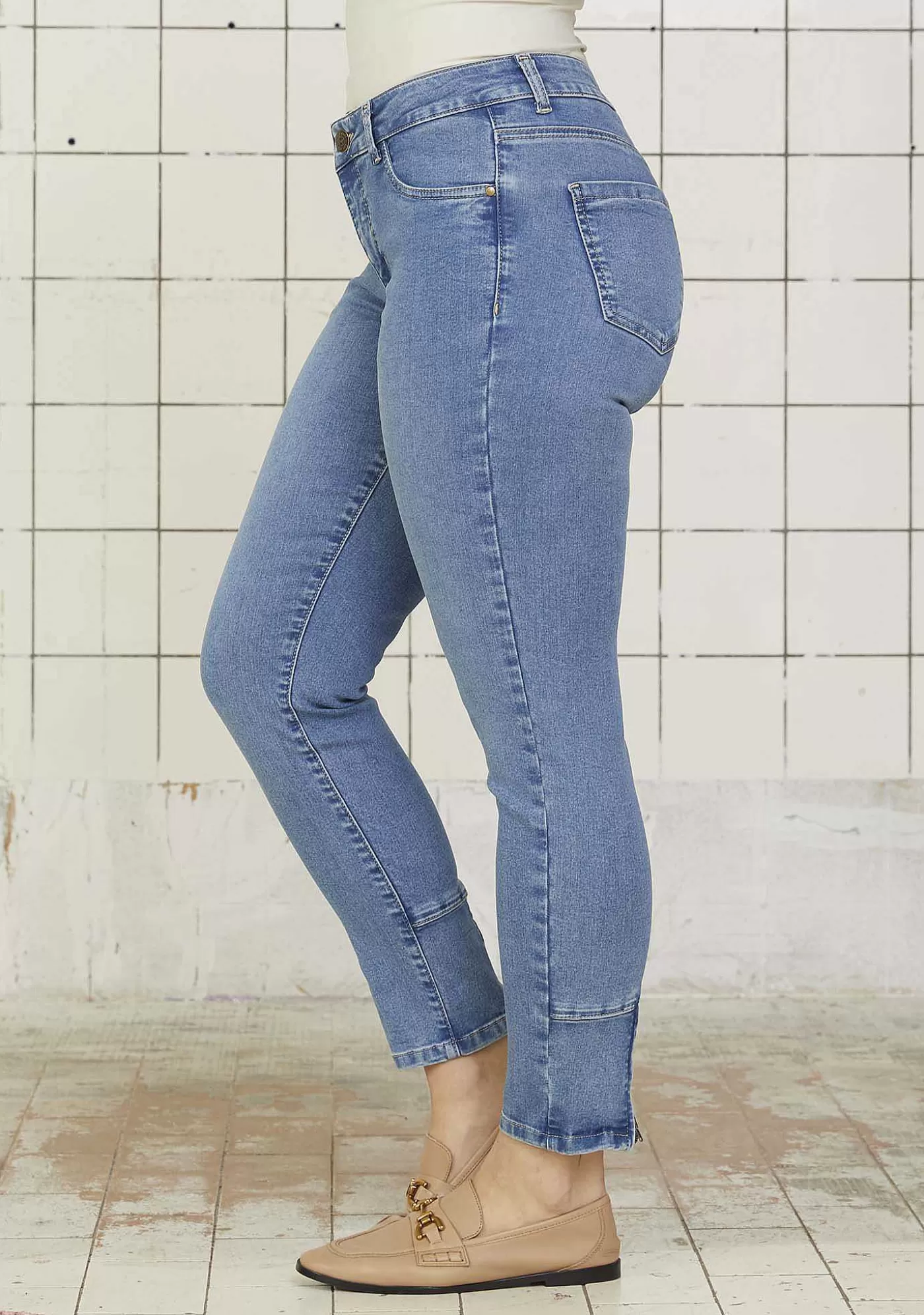 Best Sale Lido Backzip Jeans - Latt Lido Wash Kvinnor Jeans
