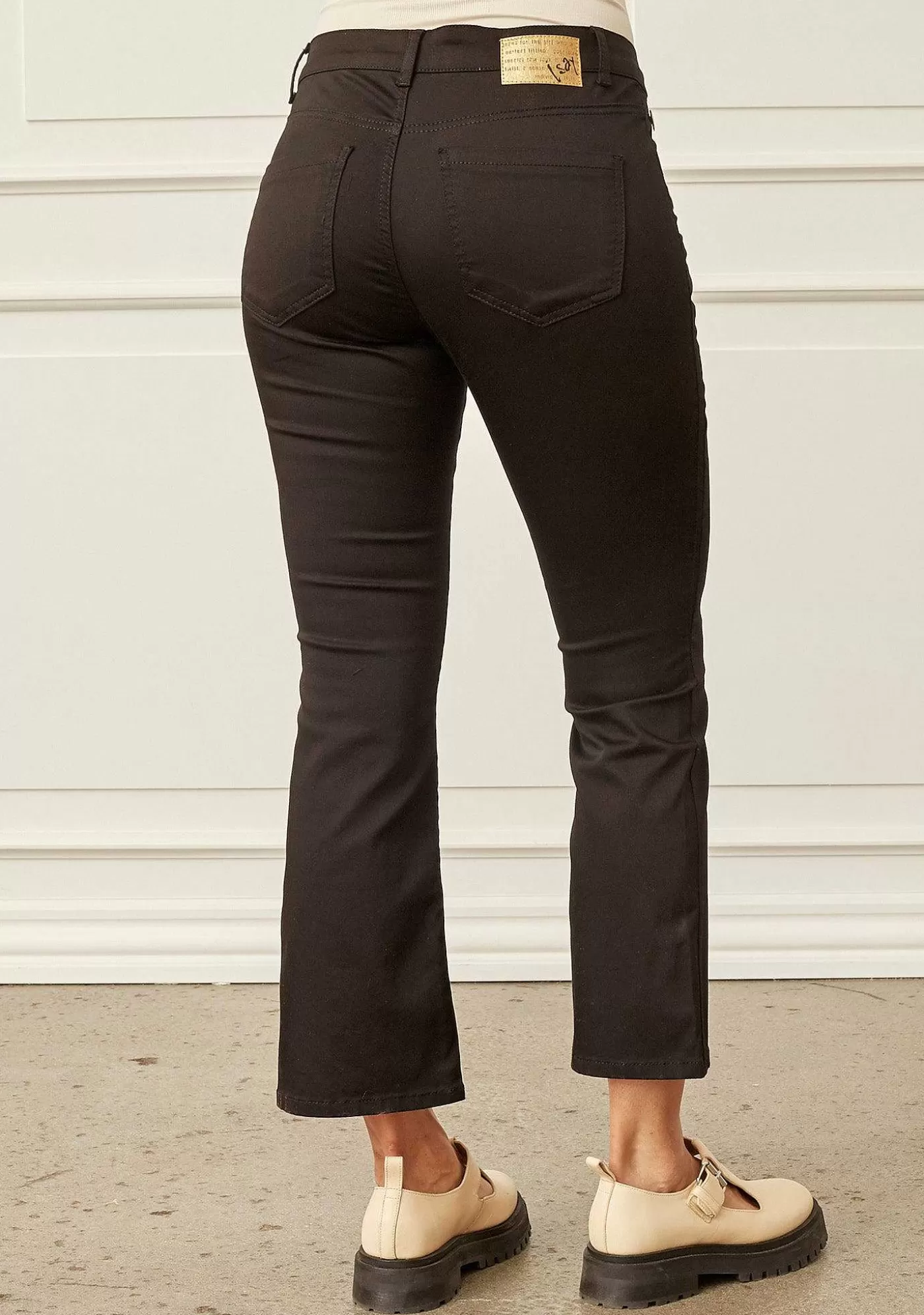 Sale Lido Button Jeans - Svart Kvinnor Jeans