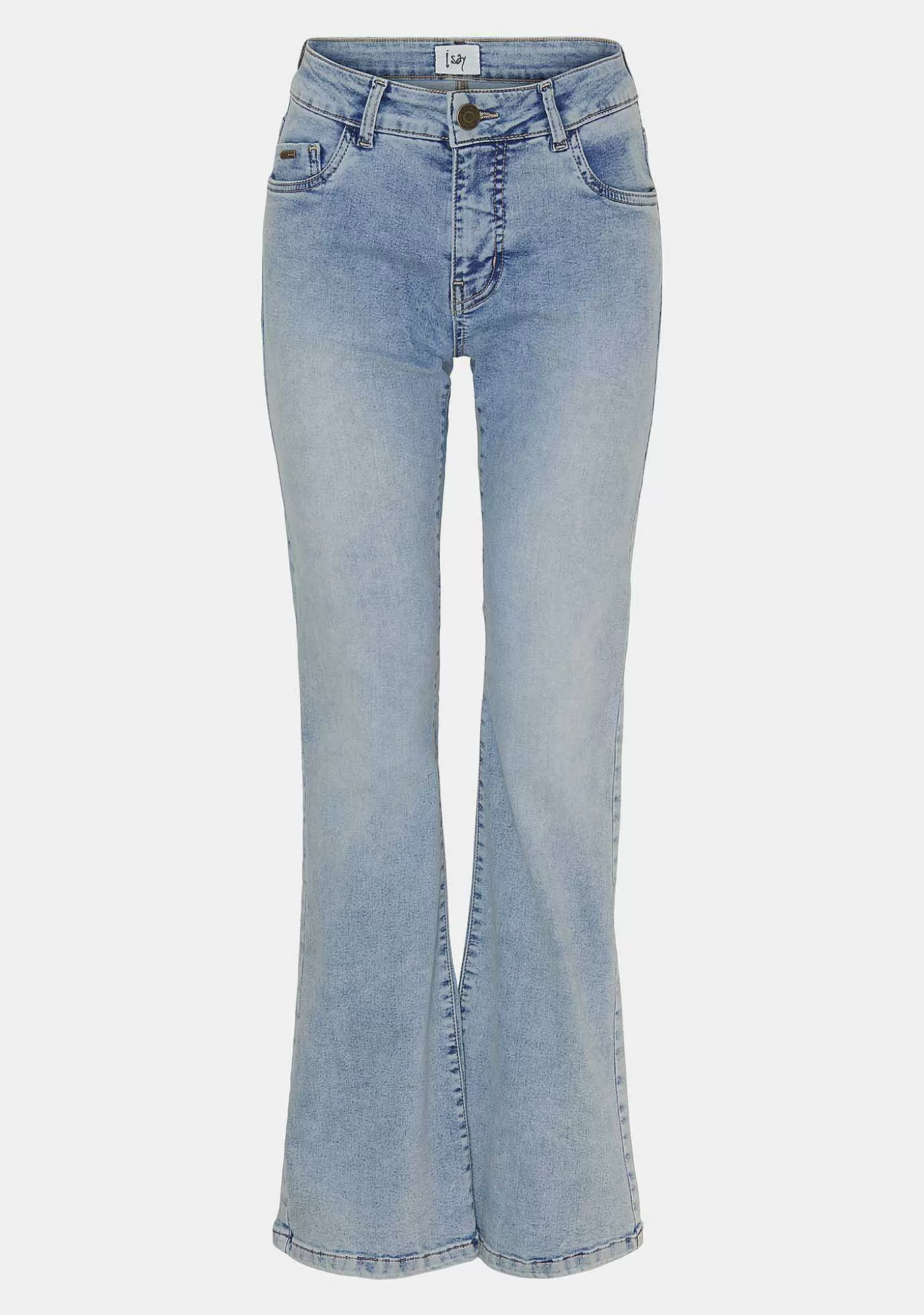 Best Lido Flare Jeans - Latt Denim Kvinnor Jeans