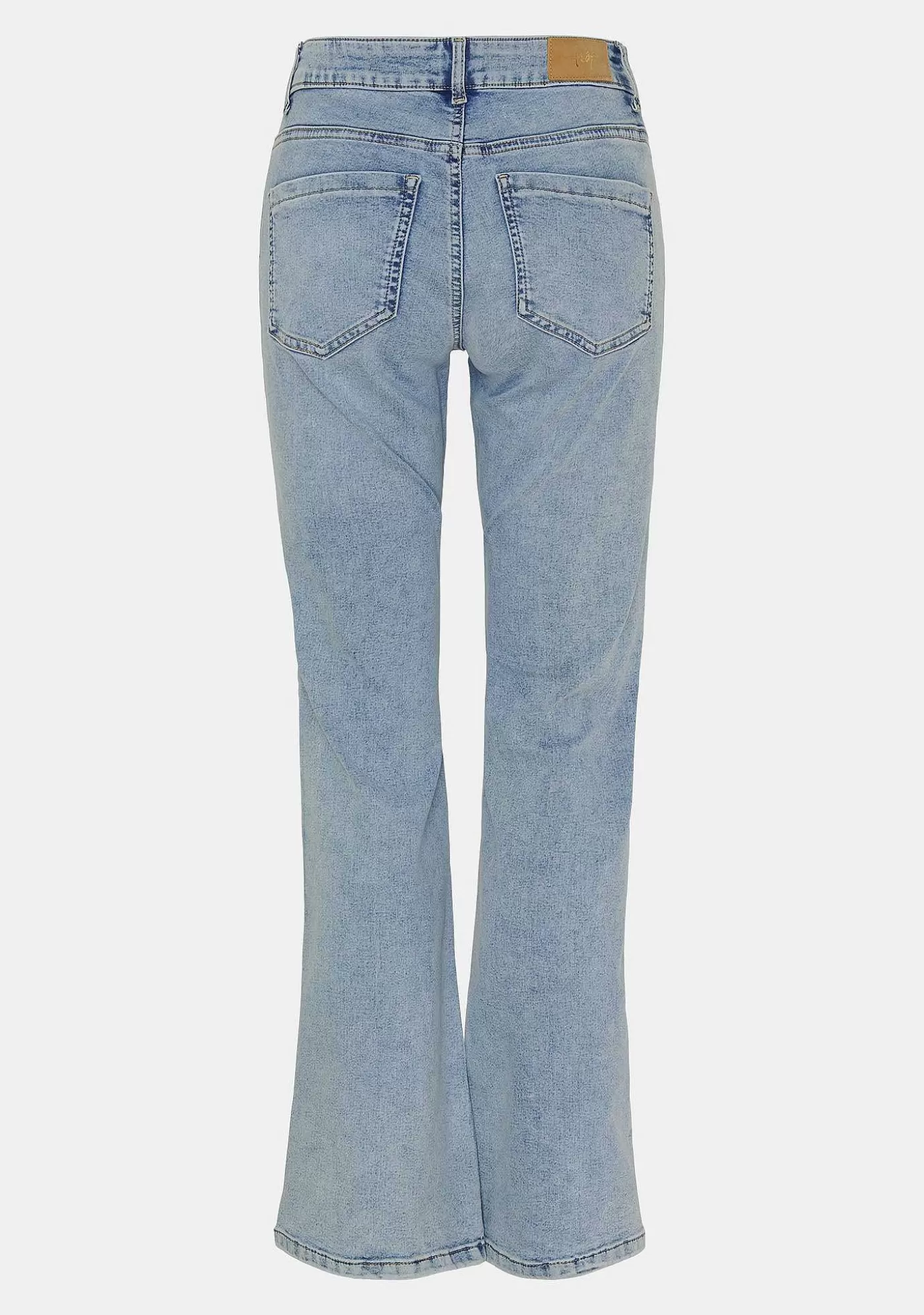 Best Lido Flare Jeans - Latt Denim Kvinnor Jeans
