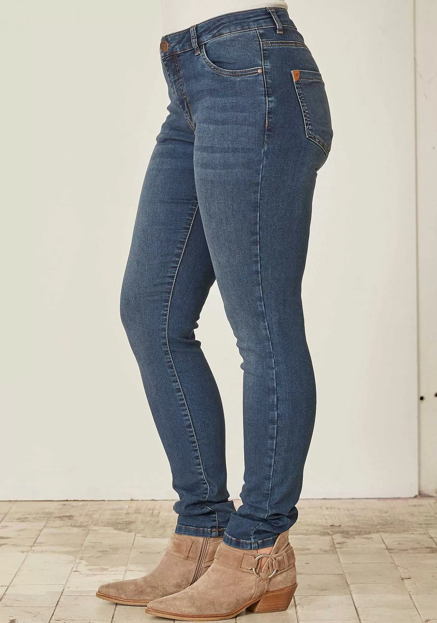 Sale Lido Jeans - Blue Wash Denim Kvinnor Jeans