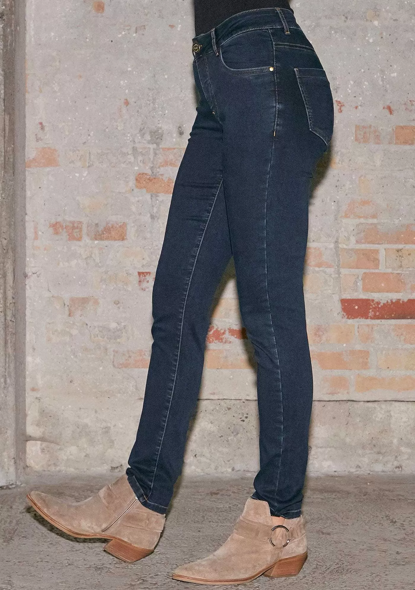 Outlet Lido Jeans - Denimbla Unwashed Kvinnor Jeans