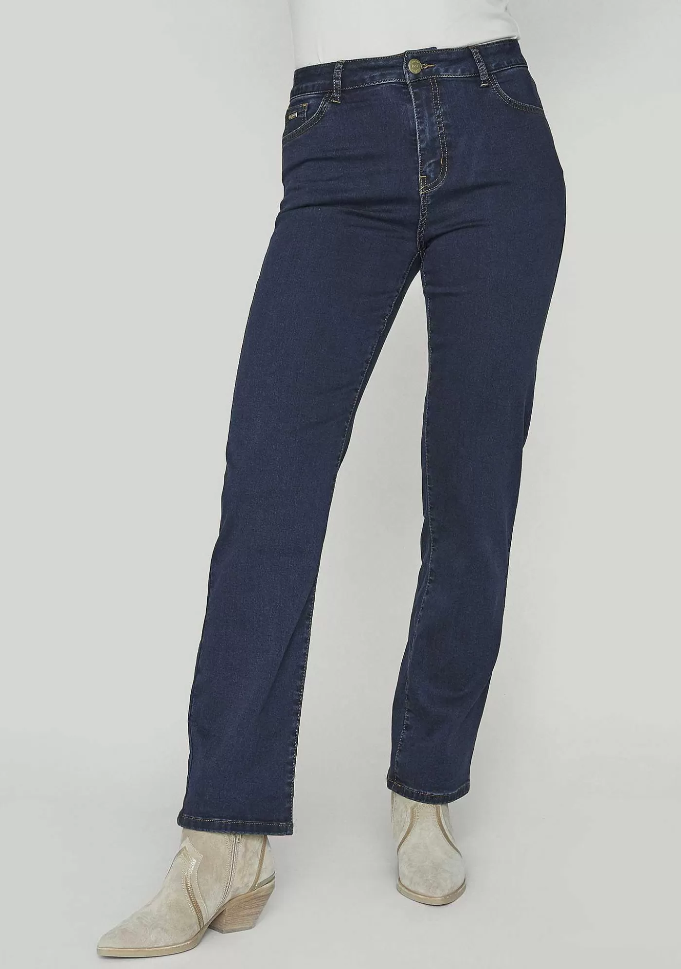 Shop Lido Raka Langa Jeans - Denimbla Otvattade Kvinnor Jeans