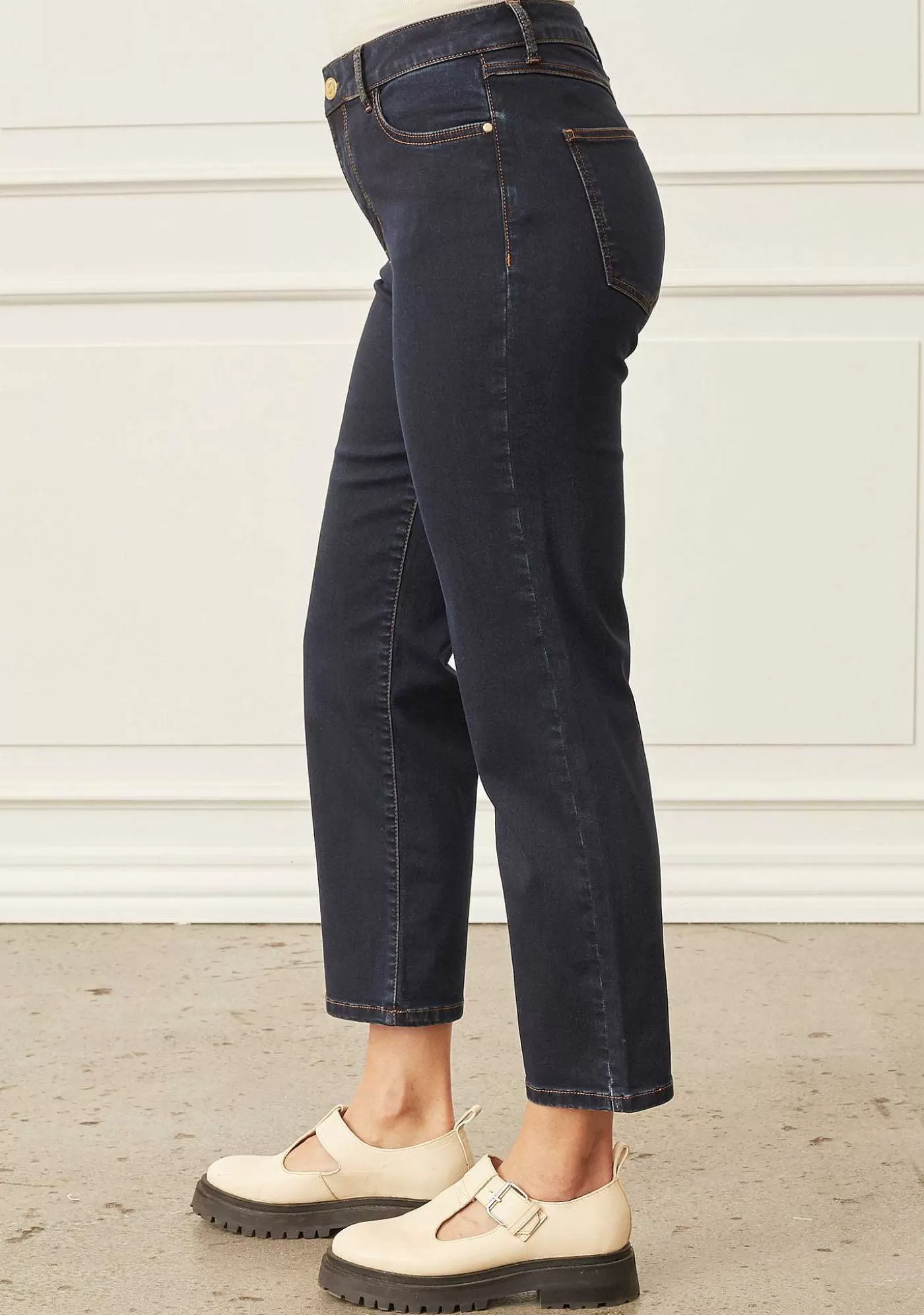 New Lido Straight Jeans - Denimbla Otvattade Kvinnor Jeans