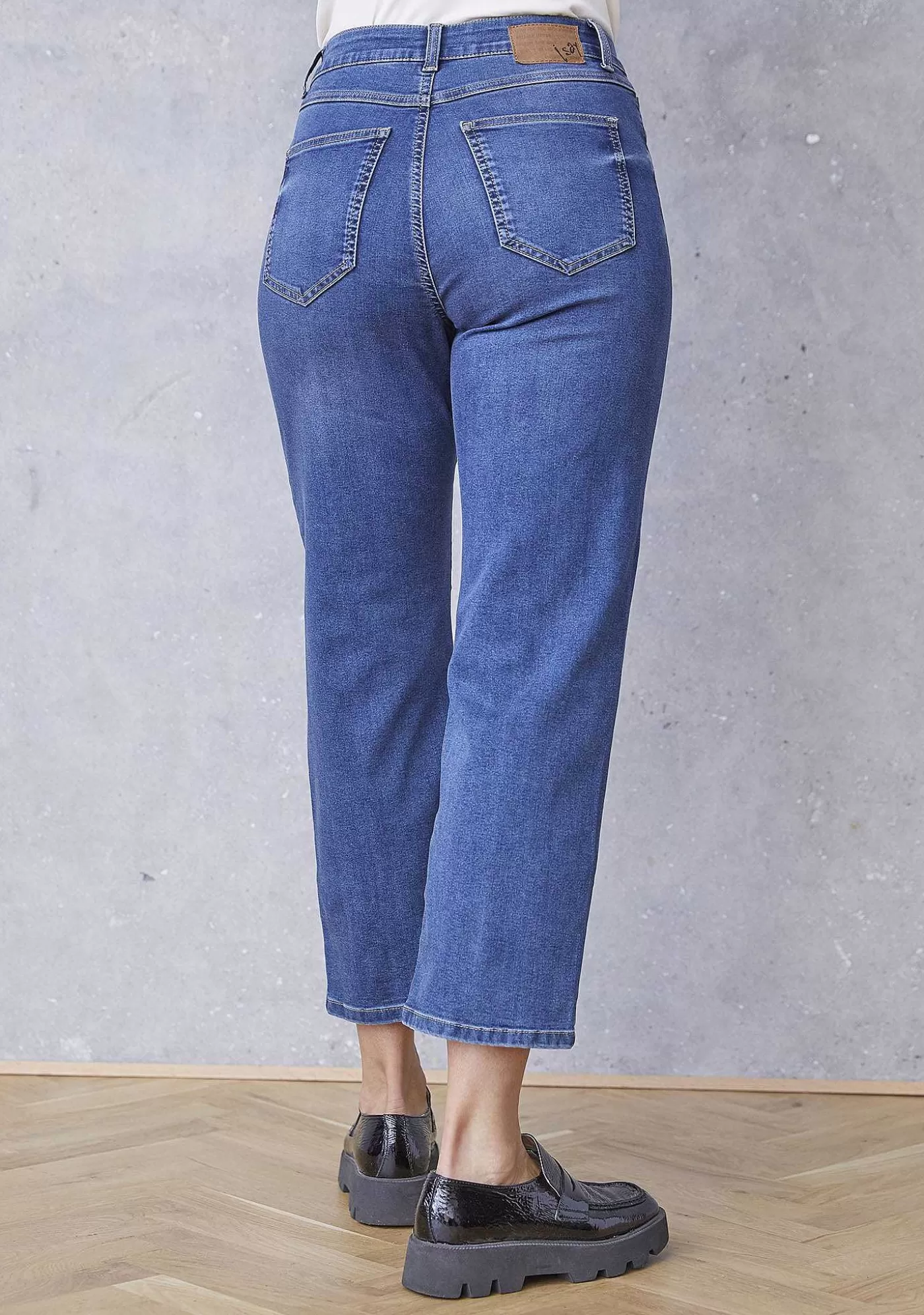 Outlet Lido Straight Jeans - Ljusbla Denim Kvinnor Jeans
